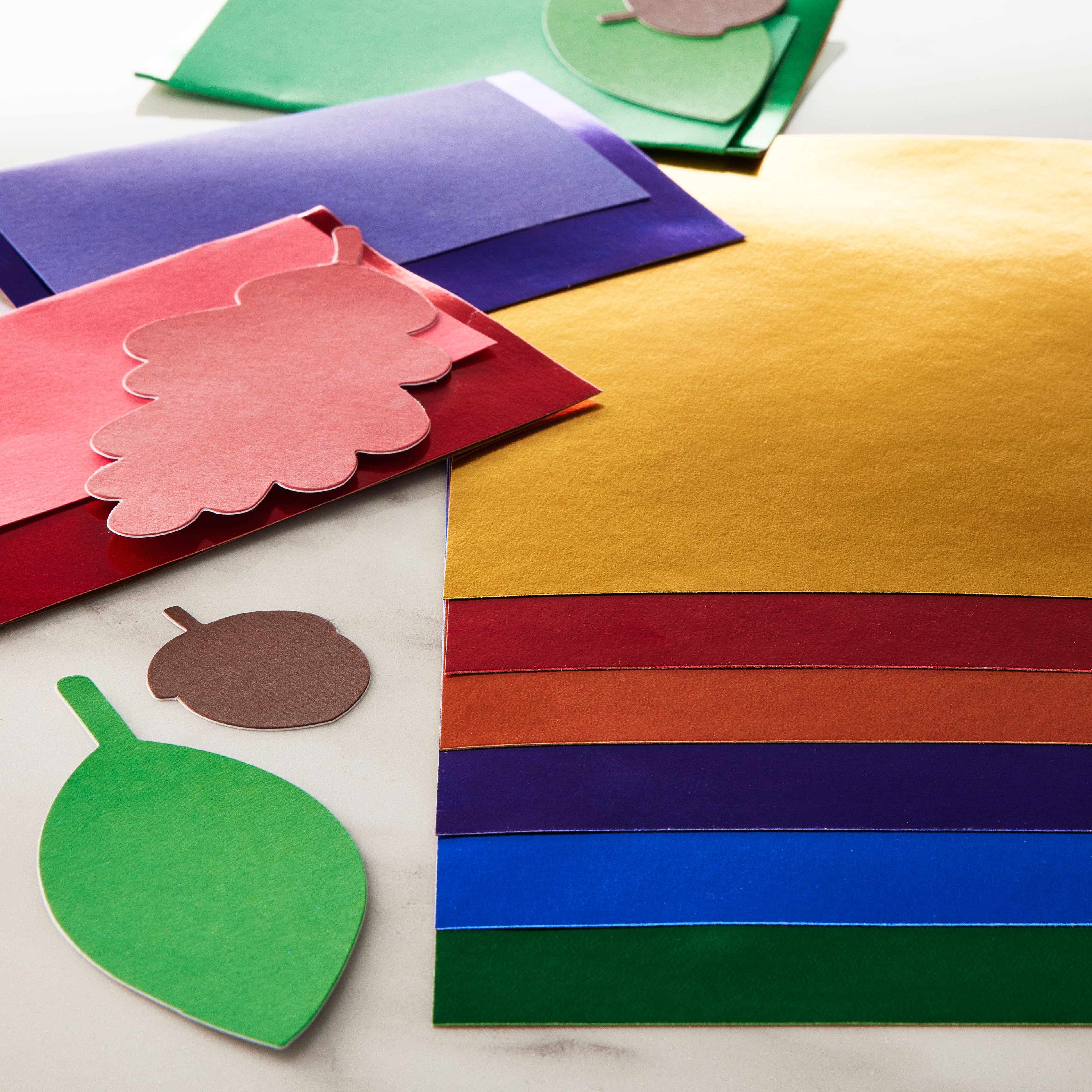 Primary Foil Cardstock Paper Value Pack by Recollections™, 4.5" x 7"