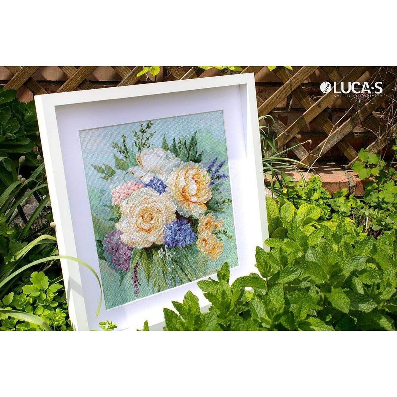 Luca-s Floral Bouquet Counted Cross Stitch Kit