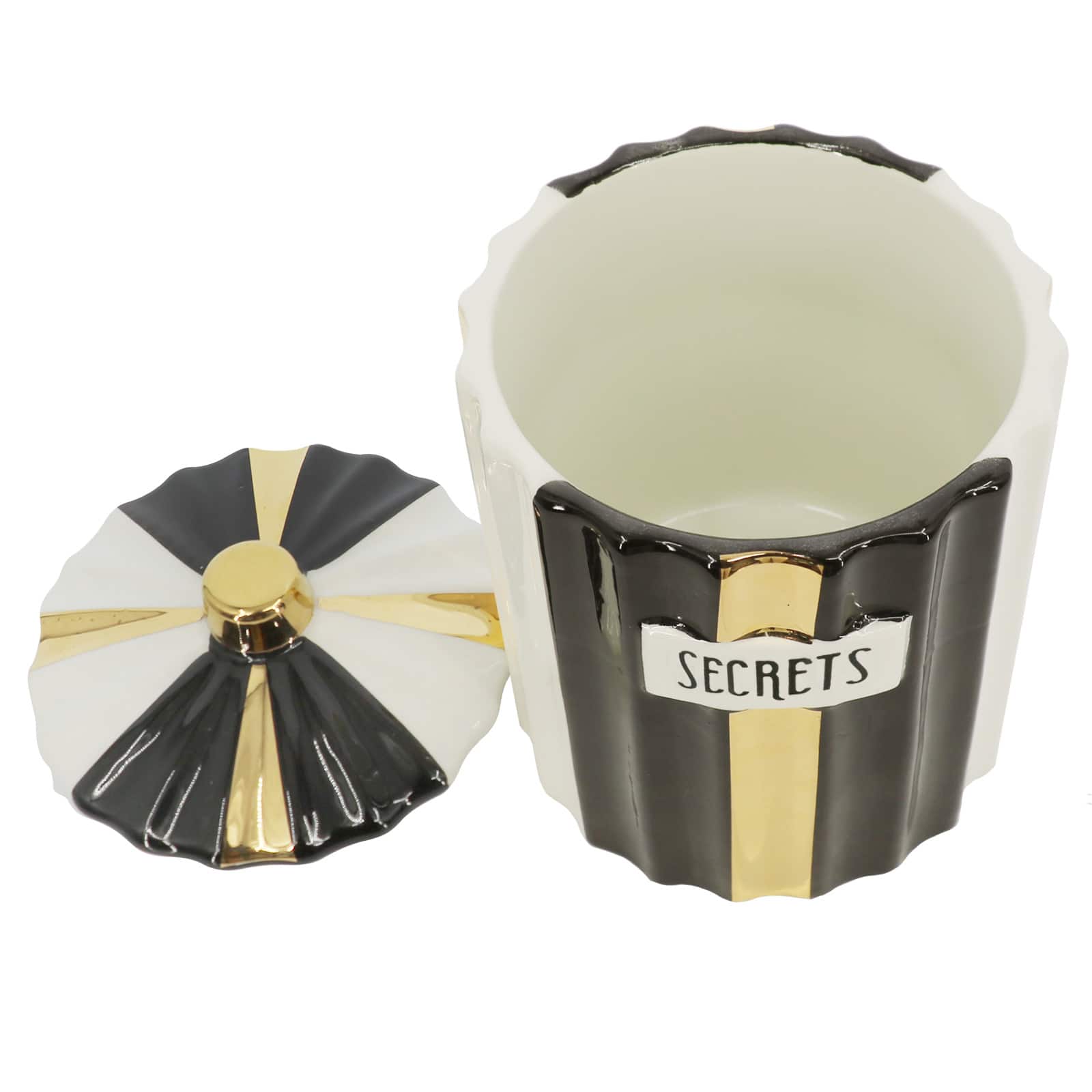 6&#x22; Secrets Ceramic Jar with Lid by Ashland&#xAE;