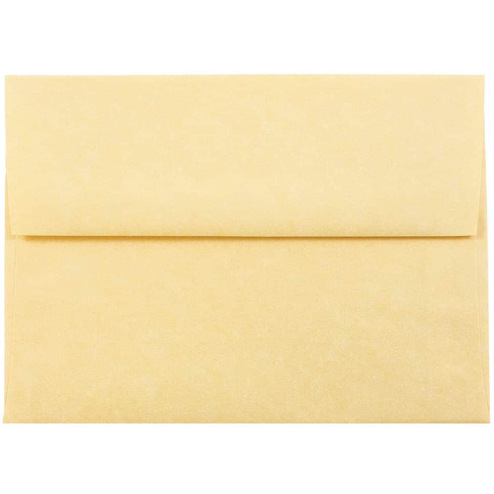 JAM Paper 4.75" x 6.5" Parchment Invitation Envelopes, 50ct.