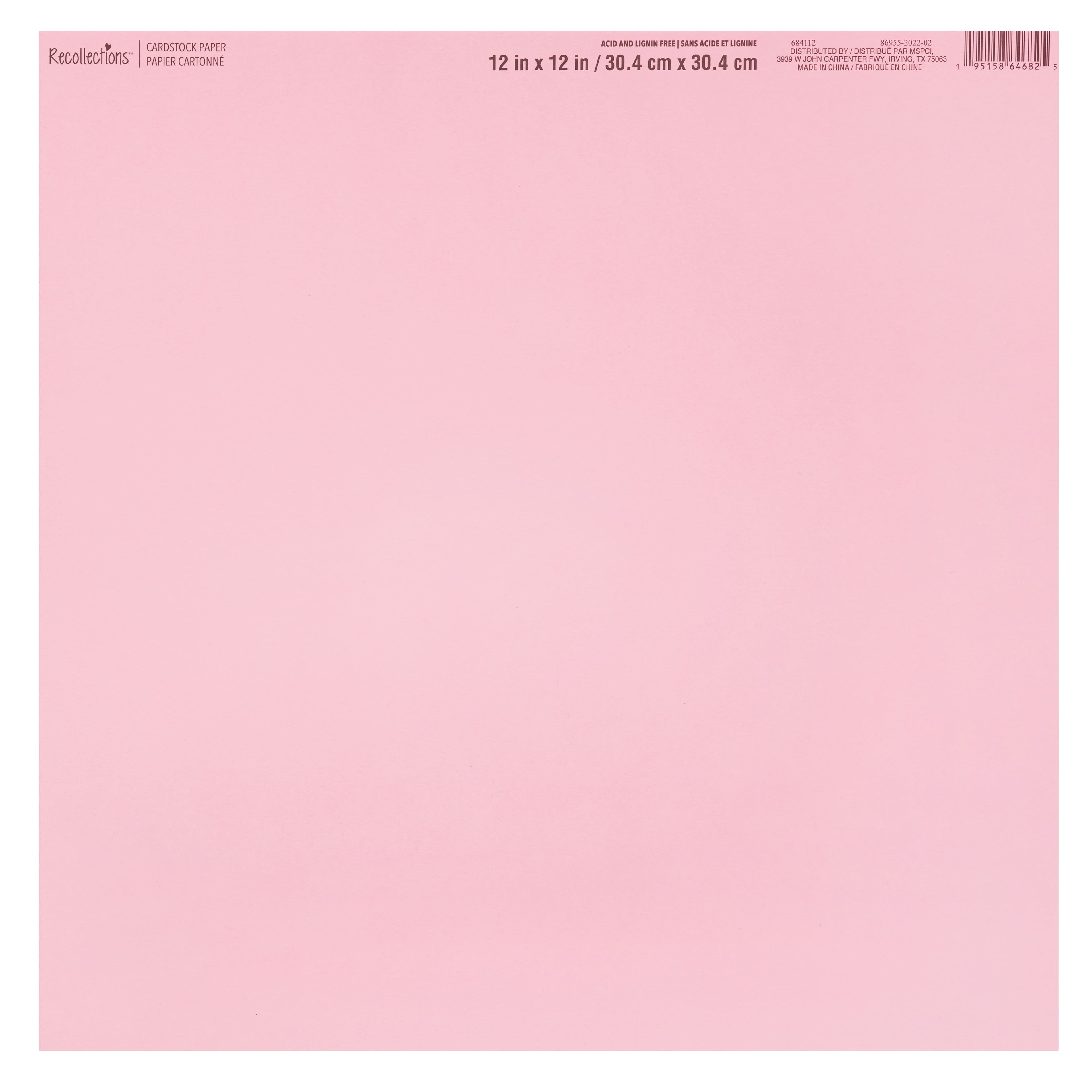 60 Pack: Smooth Solid Cardstock Paper by Recollections™, 12" x 12"