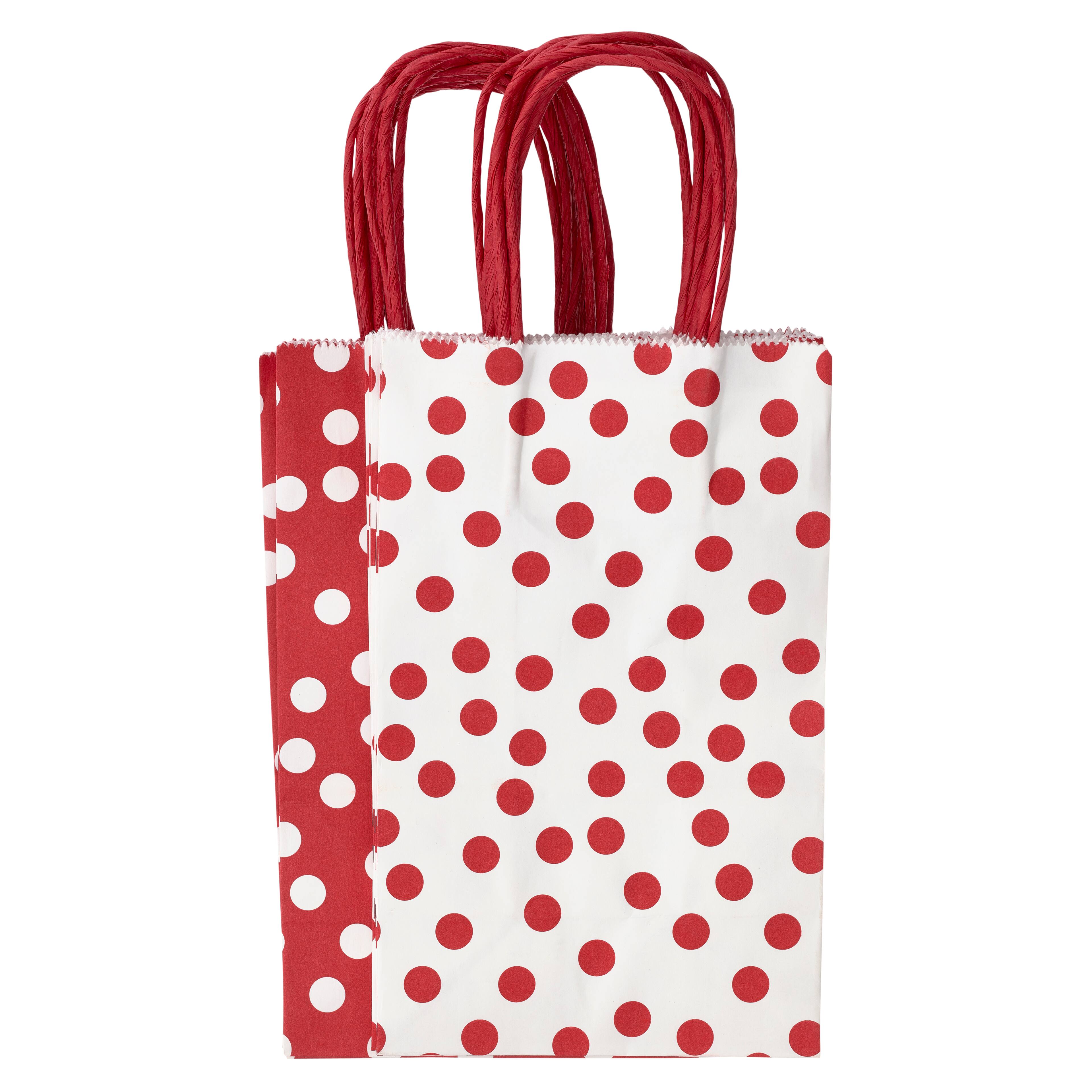 8 Packs: 13 ct. (104 total) Small Polka Dots Gift Bags by Celebrate It&#x2122;