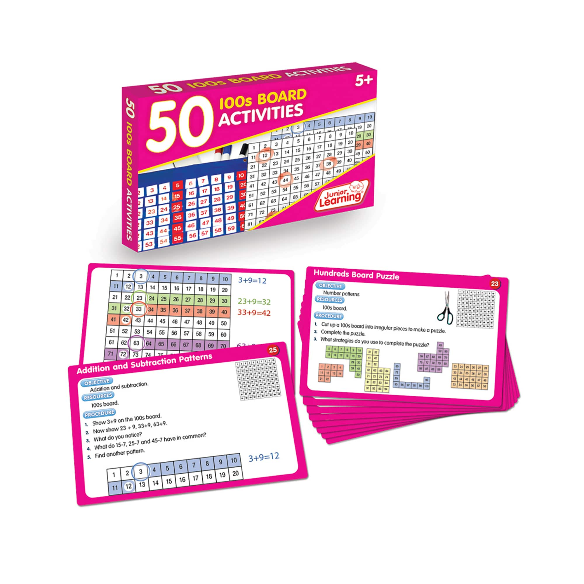 Junior Learning&#xAE; 50 100s Board Activities Learning Set