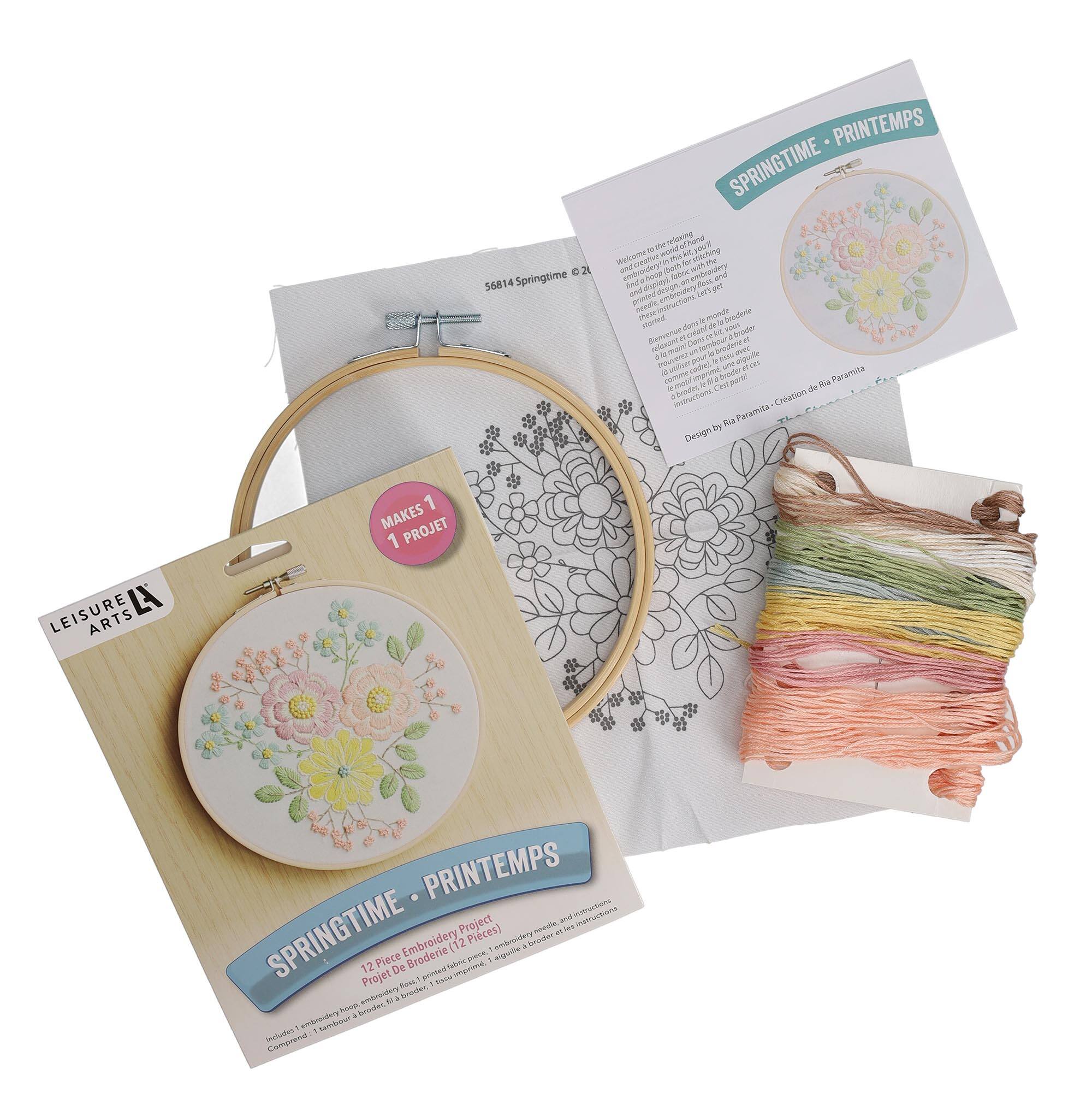 Leisure Arts® 6" Springtime Embroidery Kit