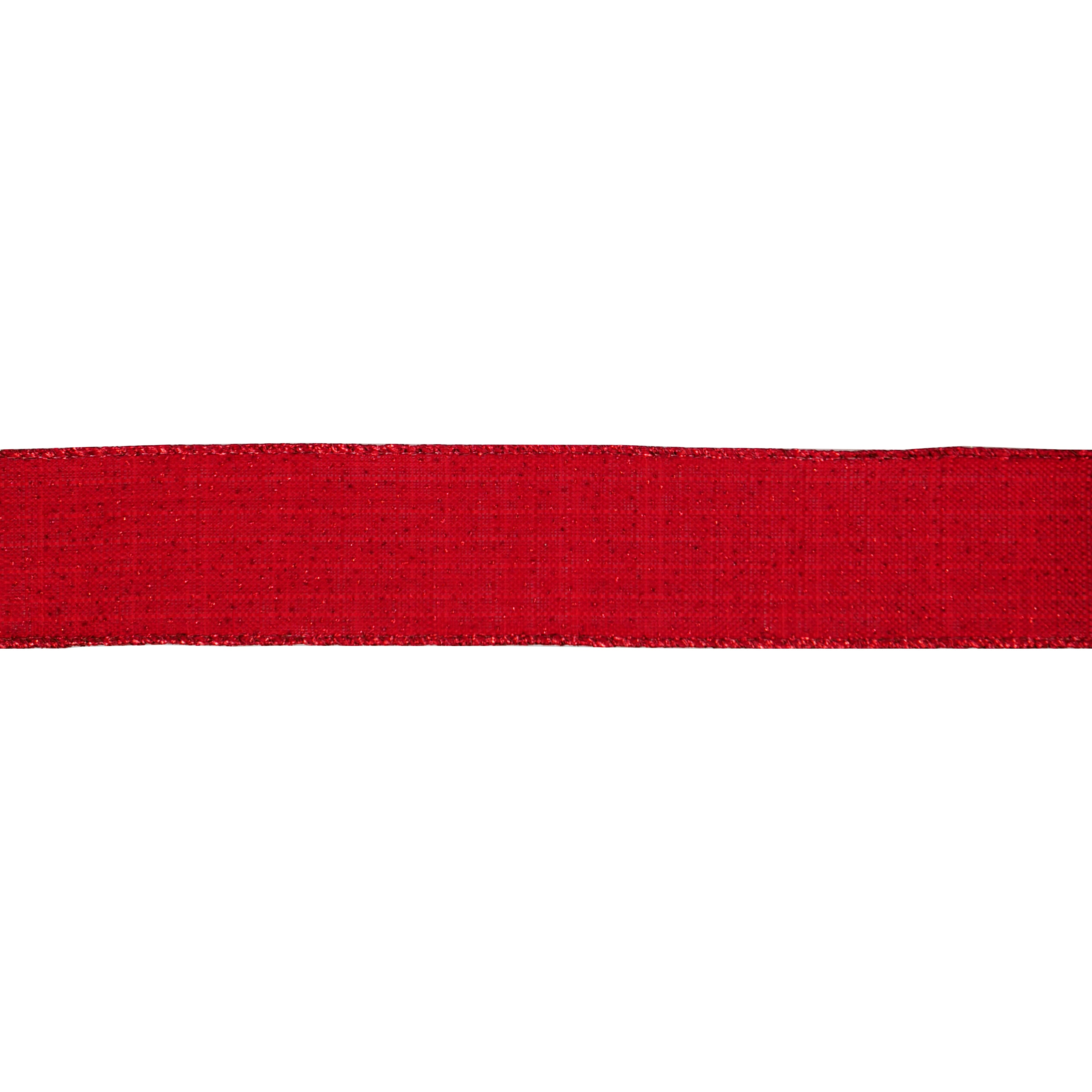 1.5&#x22; x 30ft. Red Wired Shimmer Ribbon by Celebrate It&#xAE;