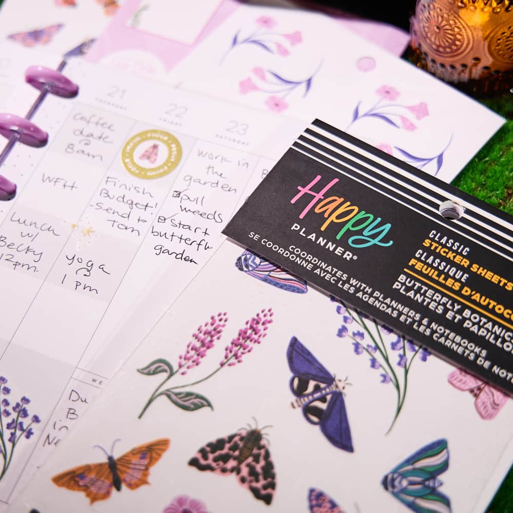 The Classic Happy Planner&#xAE; Butterfly Botanics Sticker Book