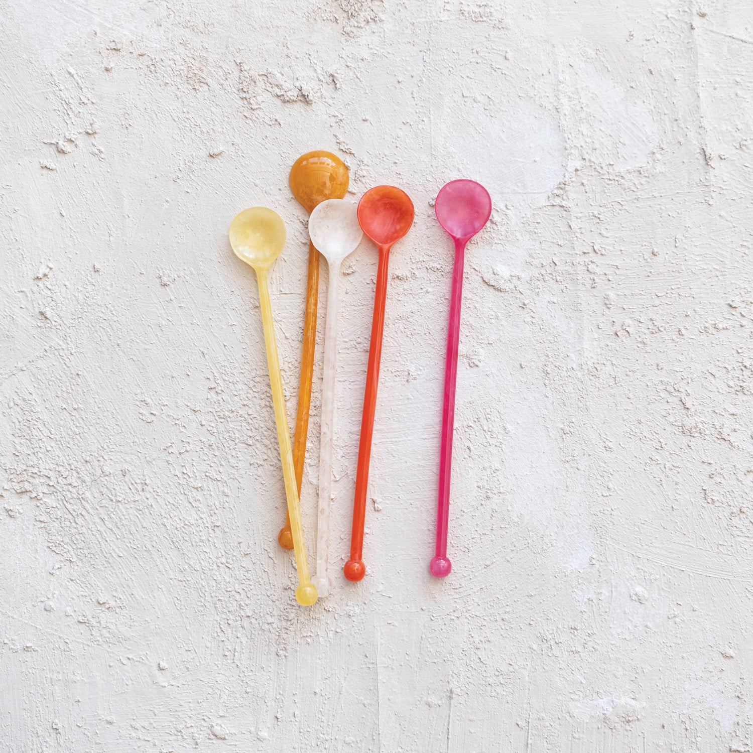 Hello Honey® 8.25" Multicolor Cocktail Spoon Set