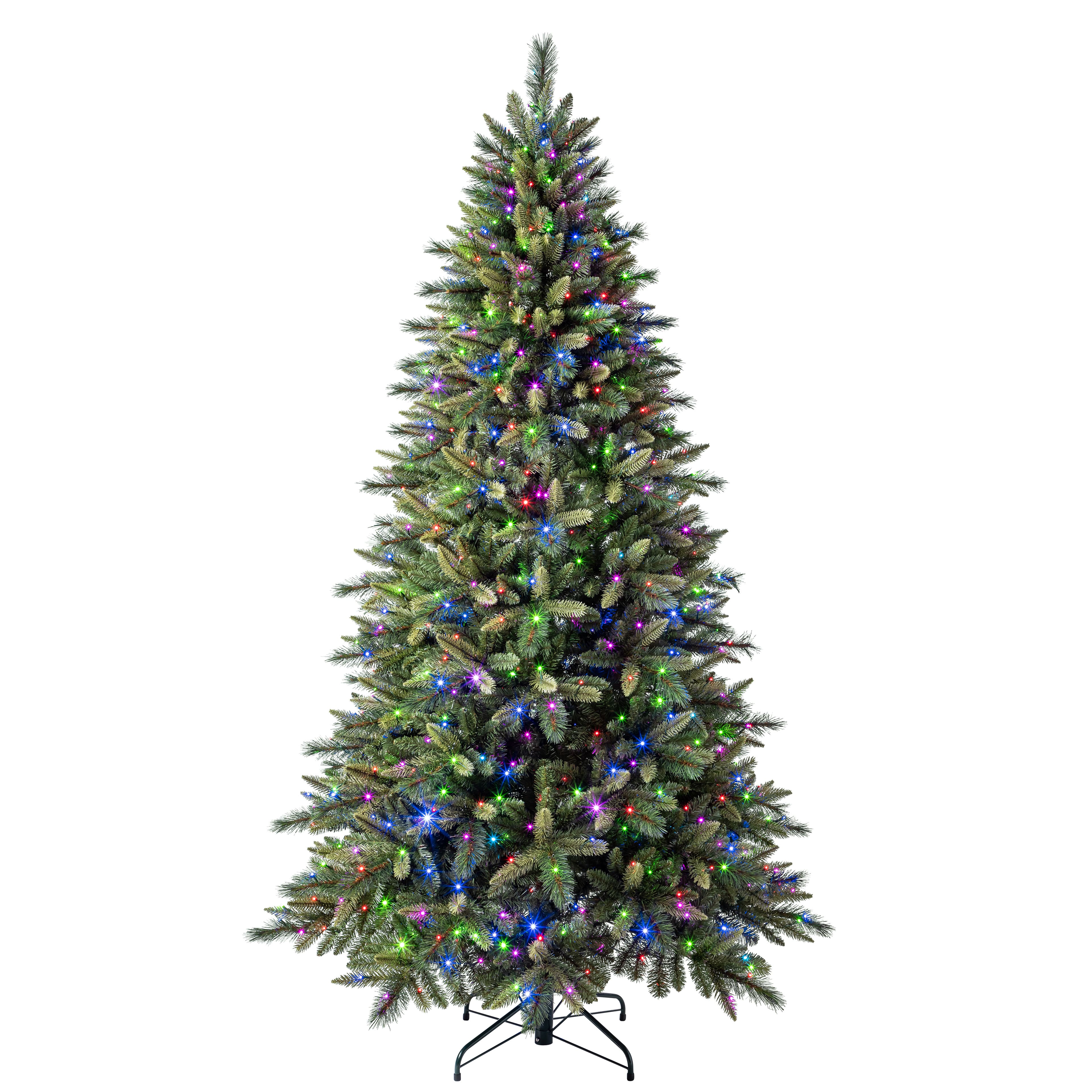 7.5ft. Pre-Lit Glendale Spruce Artificial Christmas Tree, LumaDazzle&#x2122; Color Changing LED Lights by Ashland&#xAE;