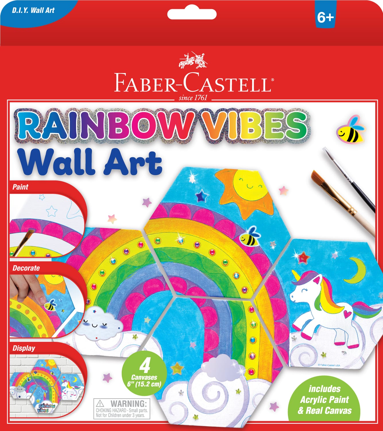 Faber-Castell&#xAE; Rainbow Vibes Wall Art Kit