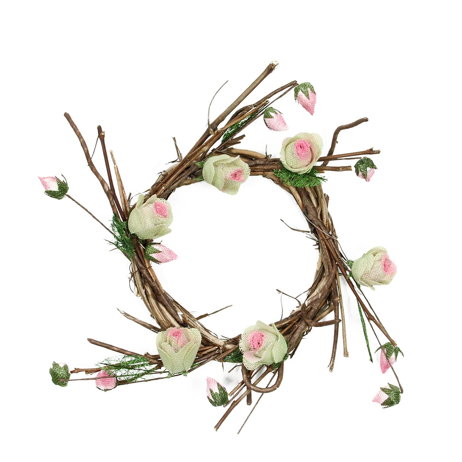 11" Spring Floral Twig Wreath