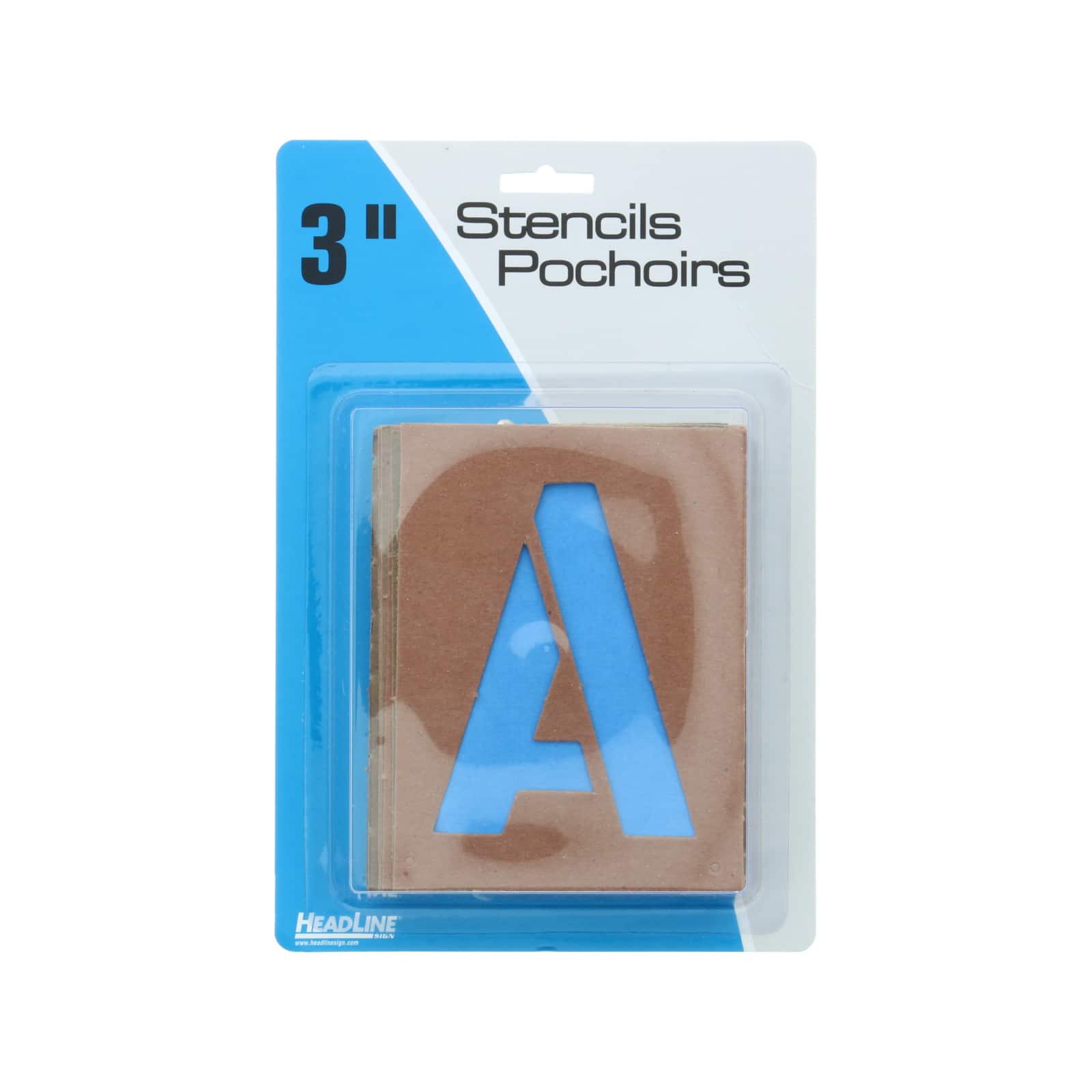 Headline/Geotype 3&#x22; Capital Letters &#x26; Numbers Stencils