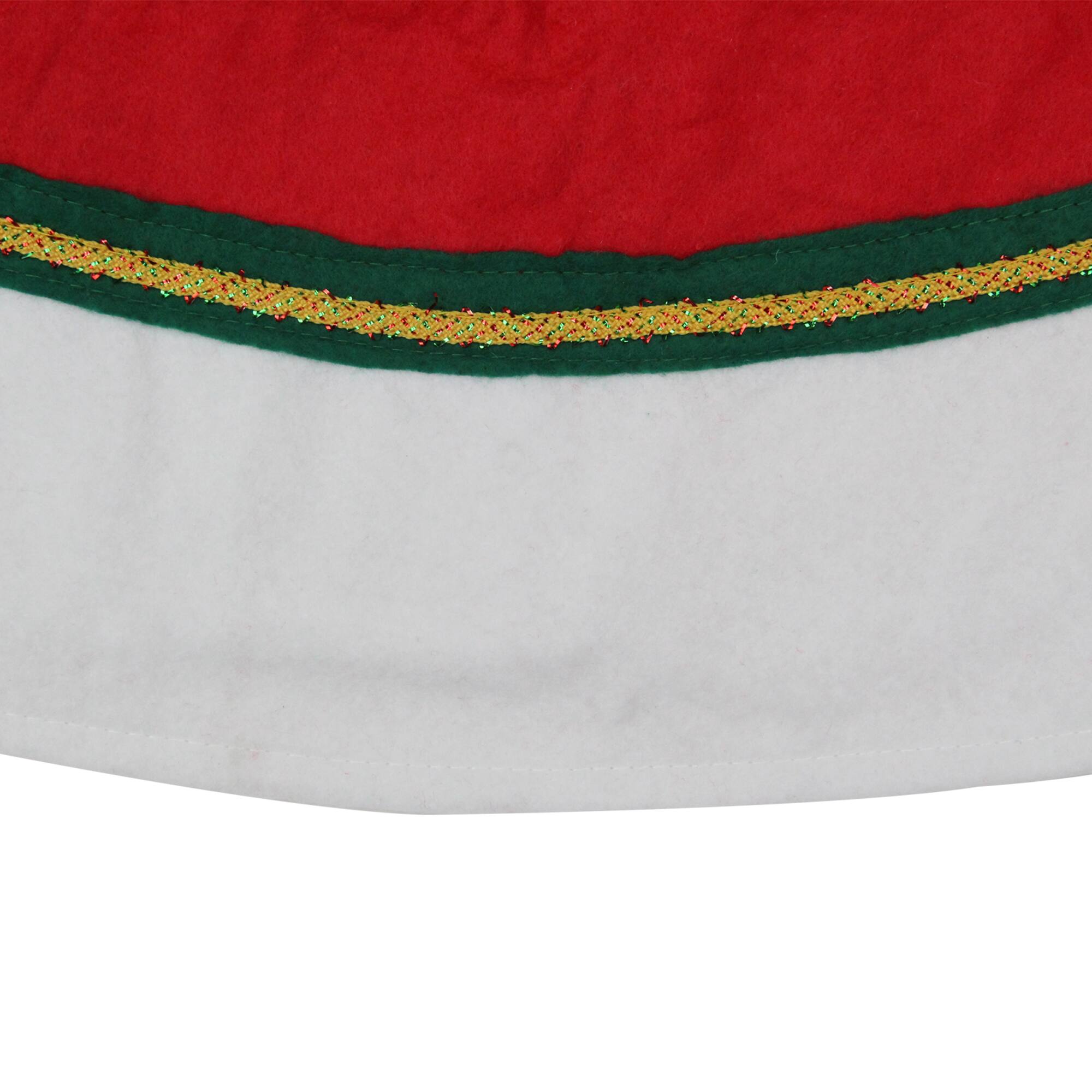 48&#x22; Christmas Traditions Cardinal Red Tree Skirt