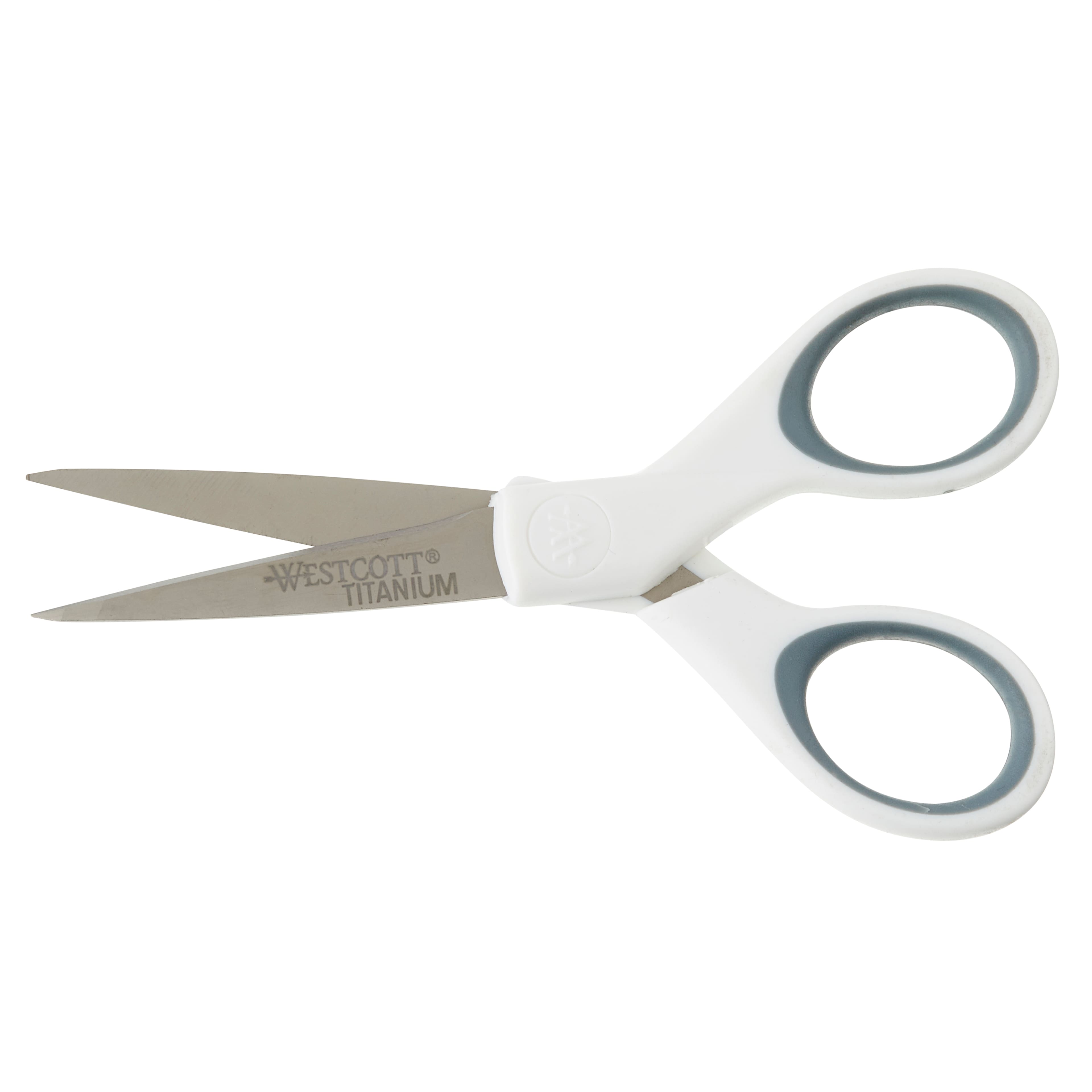 Westcott 5” Straight Titanium Bonded Scissors with Micro-Tip by