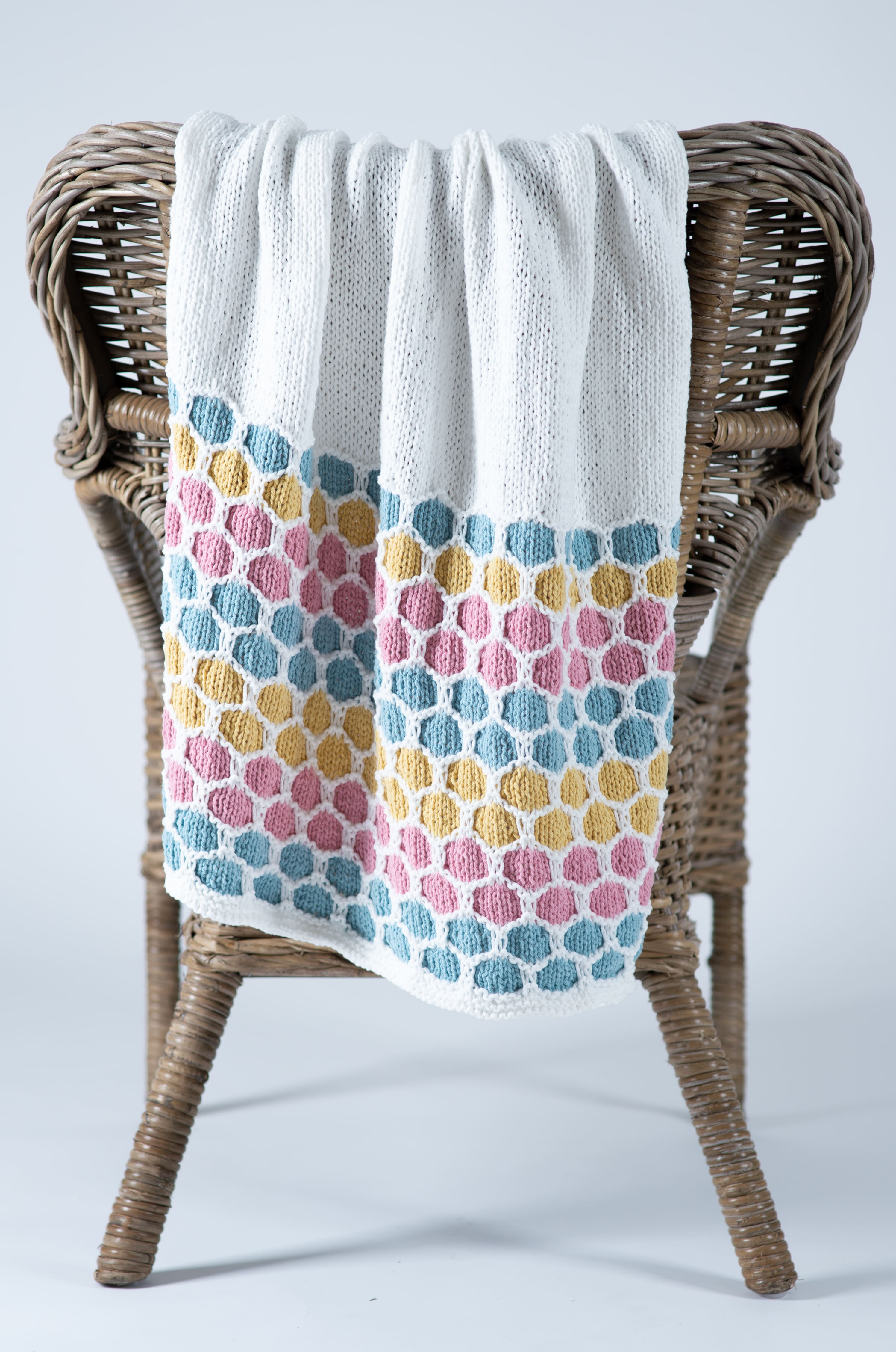 Lion Brand® Feels Like Butta® Bonus Bundle® Isabella Knit Bubble Blanket