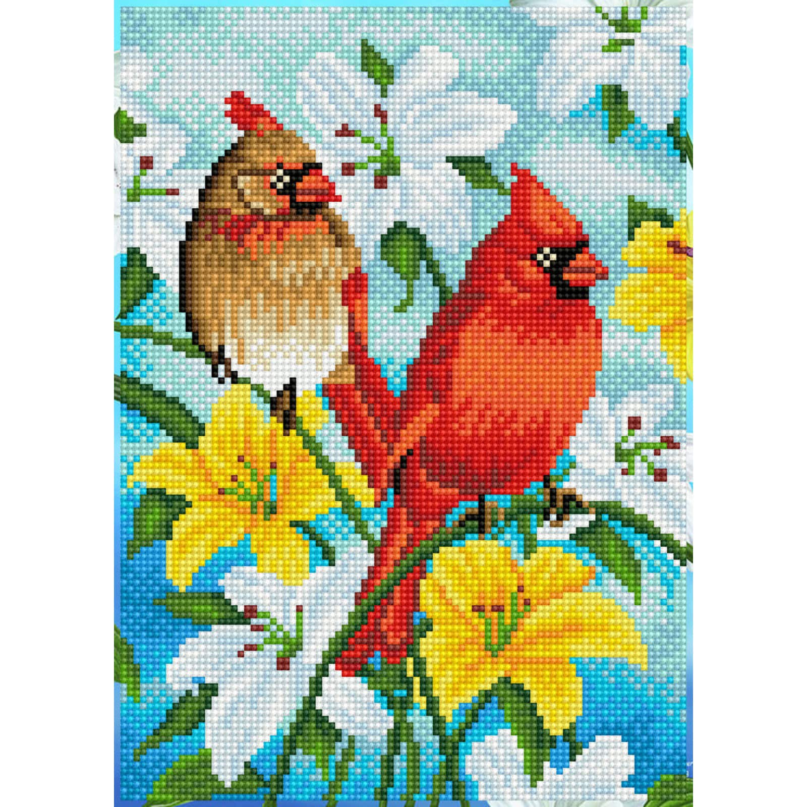 Diamond Dotz&#xAE; Cardinal Family Diamond Painting Kit