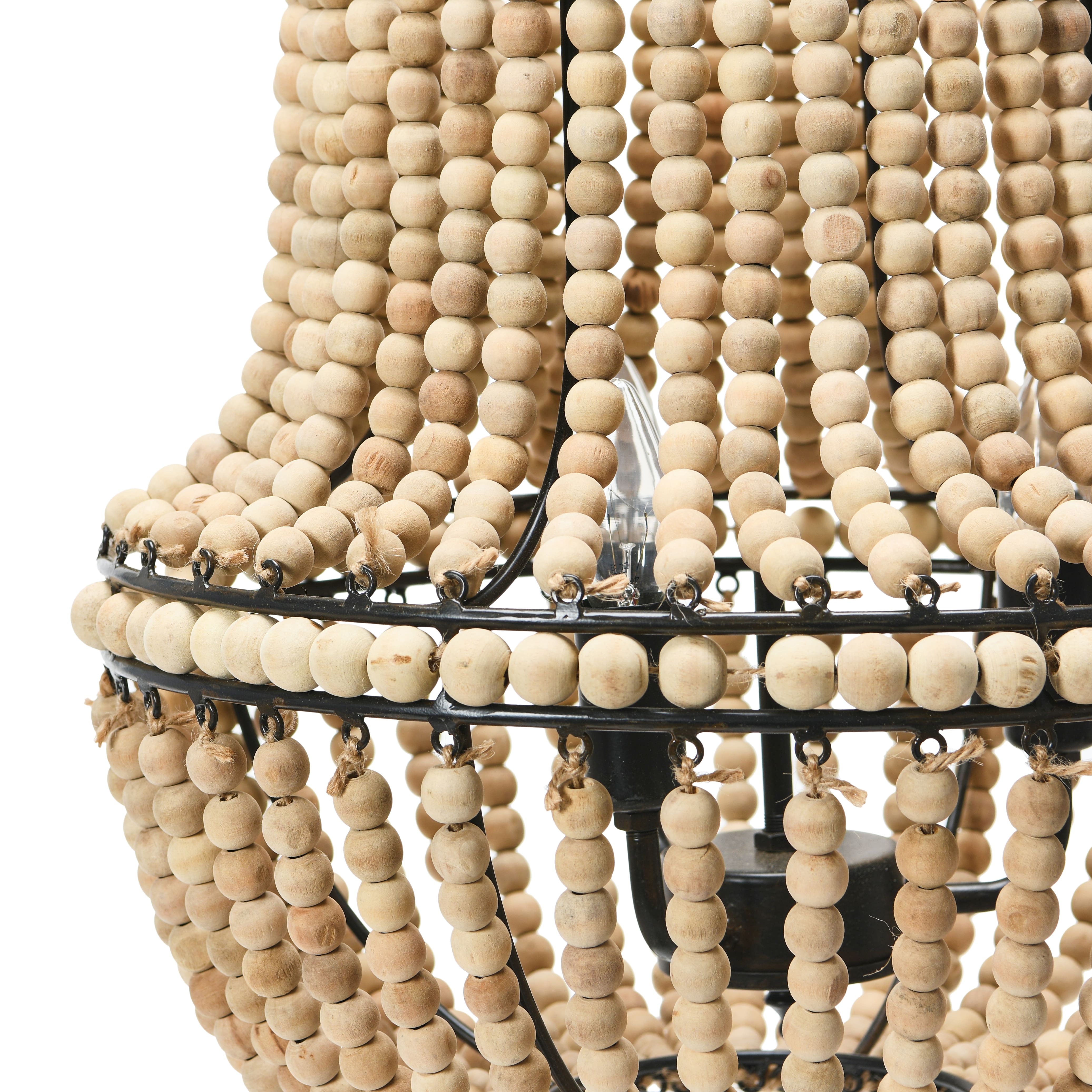 Hello Honey® Draped Wood Bead Chandelier