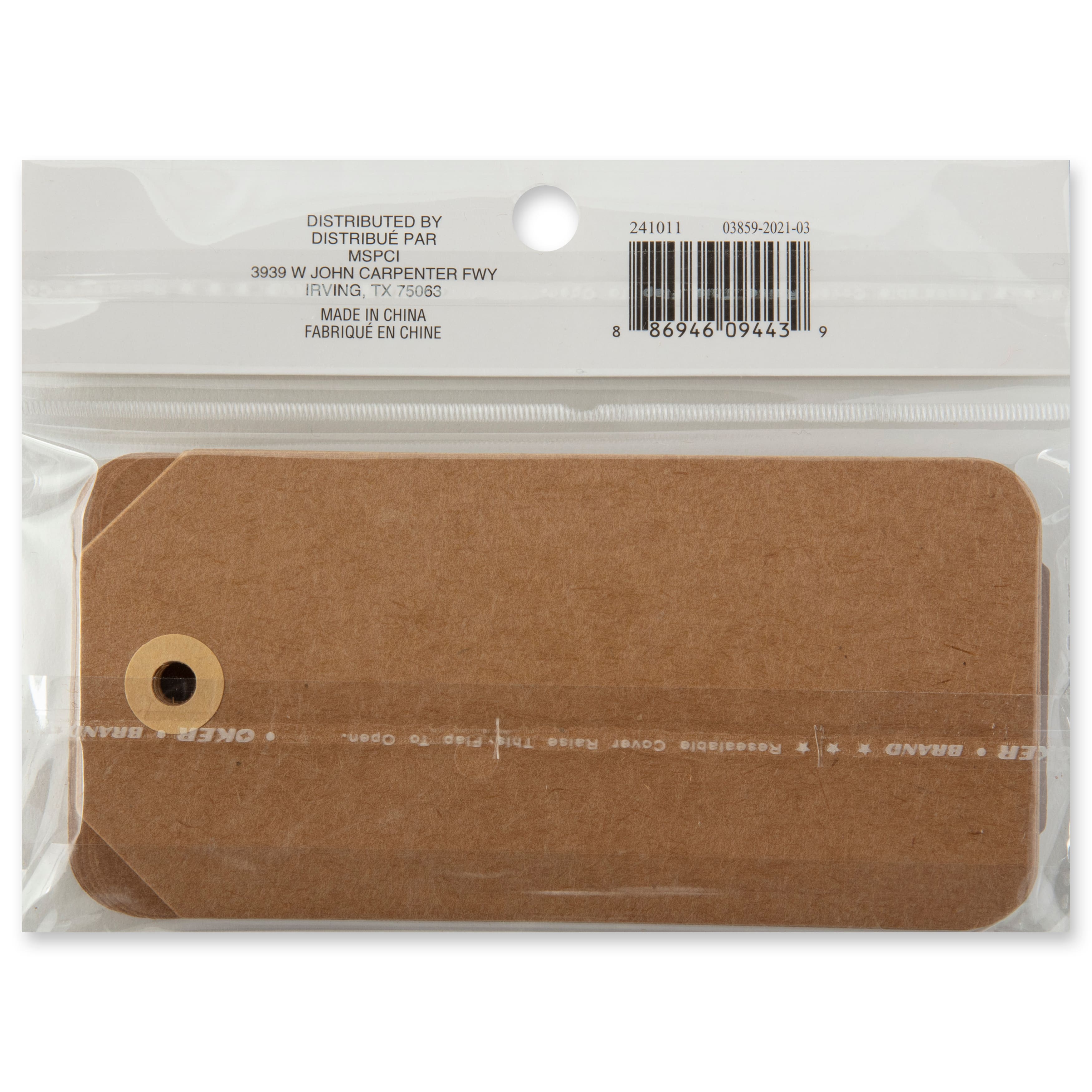 12 Packs: 20 ct. (240 total) Kraft Tags by Recollections™, 2.5" x 5.1"