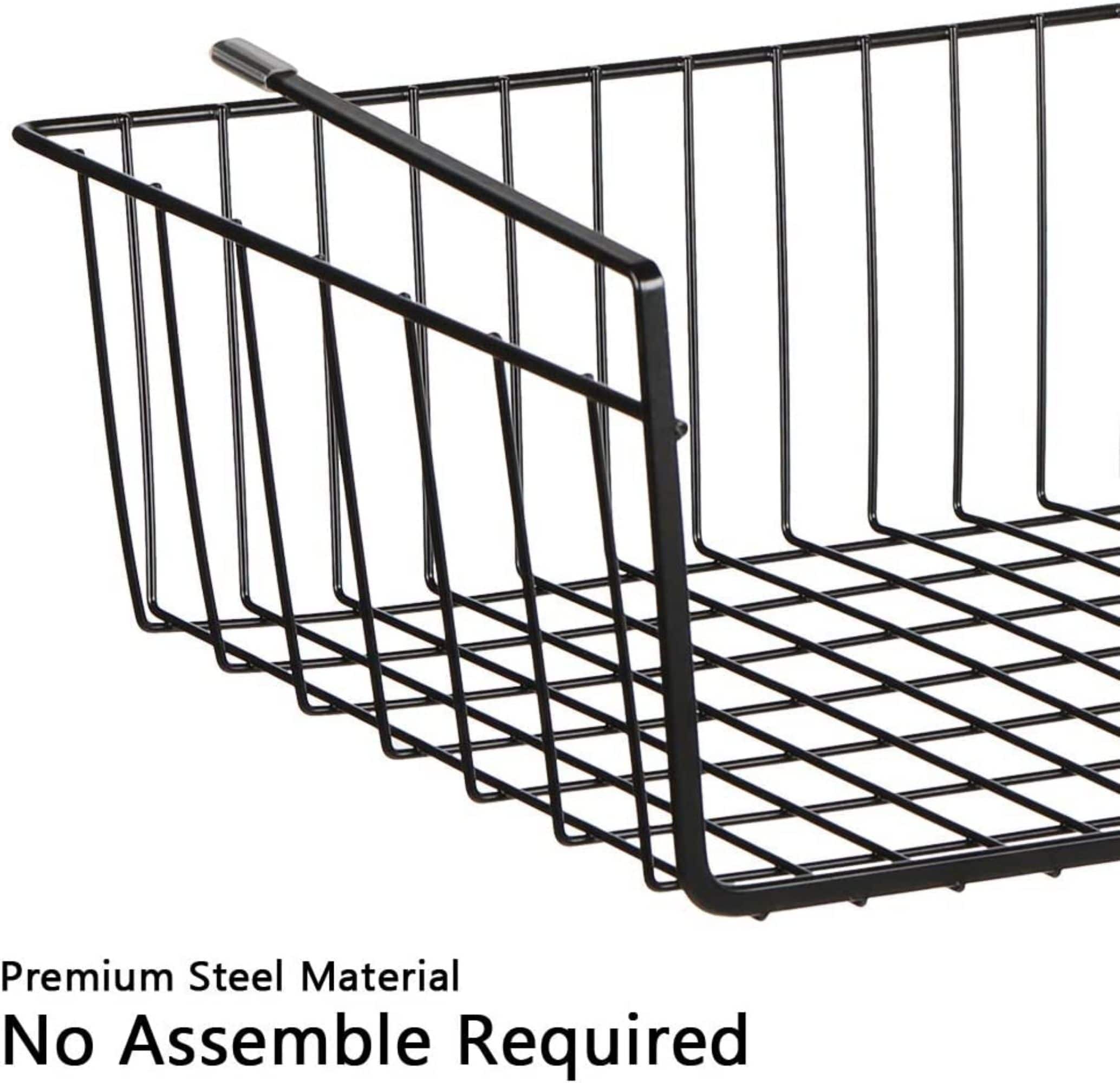 NEX&#x2122; Black Under Shelf Wire Baskets, 4ct.