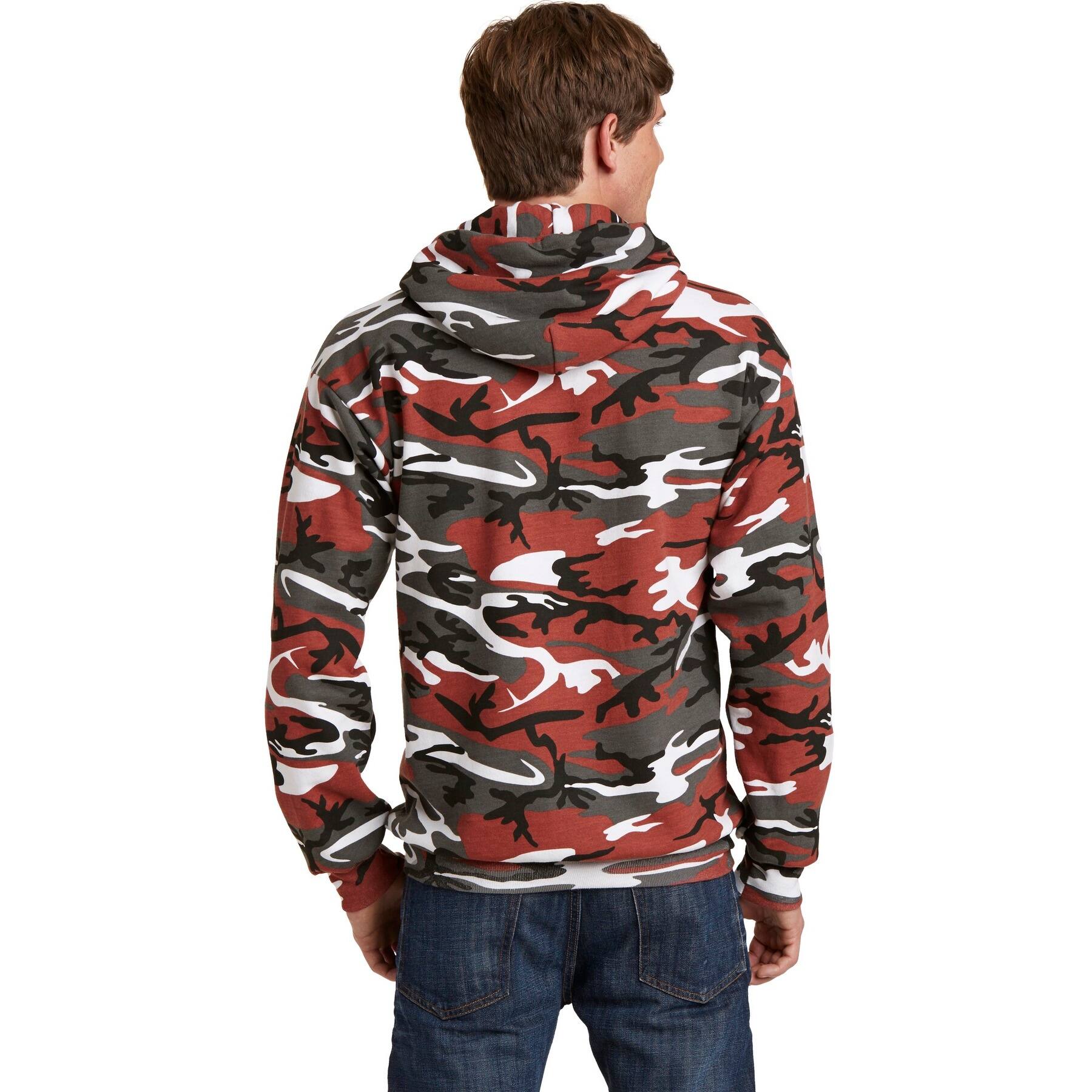 Port & Company® Camo Core Fleece Pullover Hooded Sweatshirt