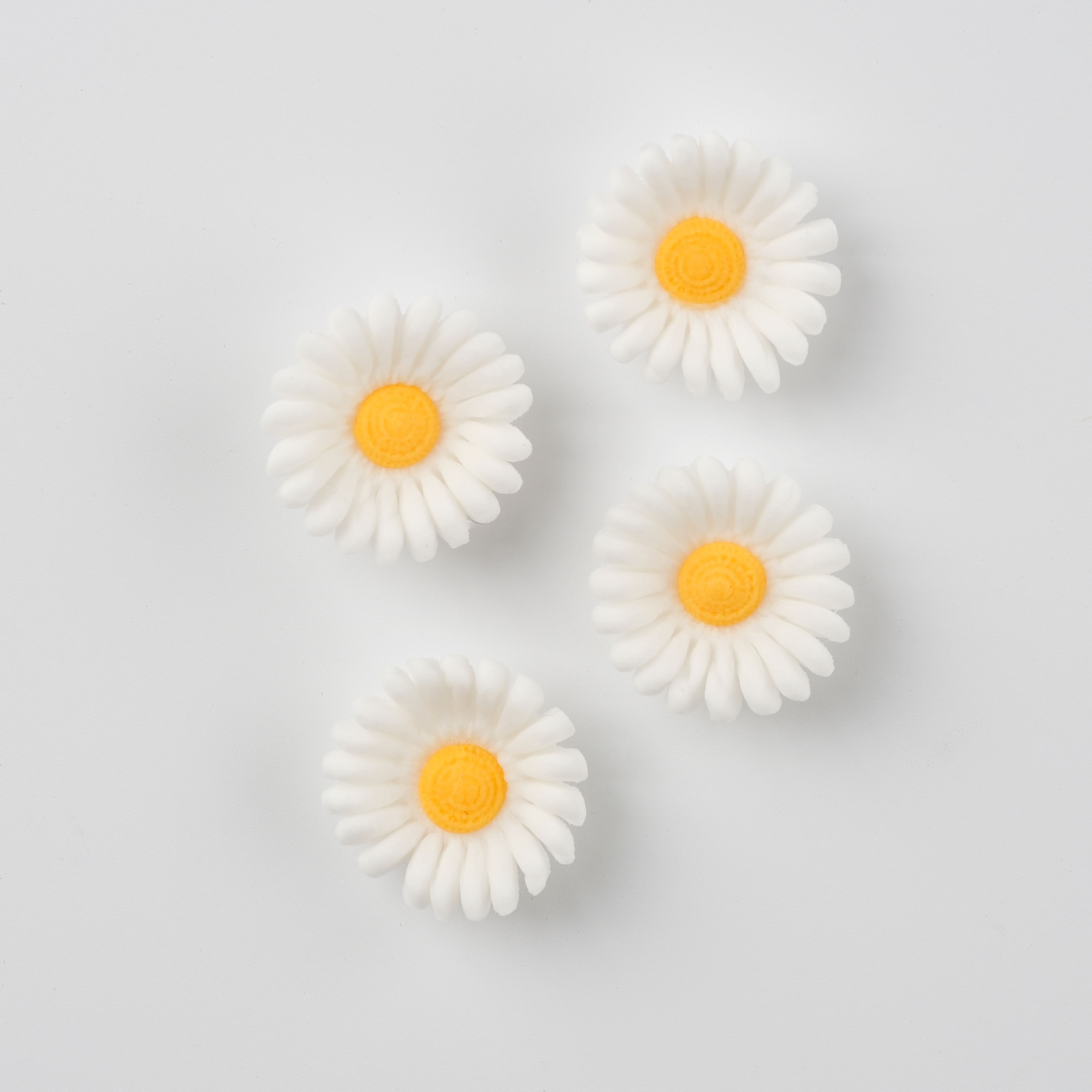 PME Cake Sweet Street&#xAE; White Daisy Icing Decorations