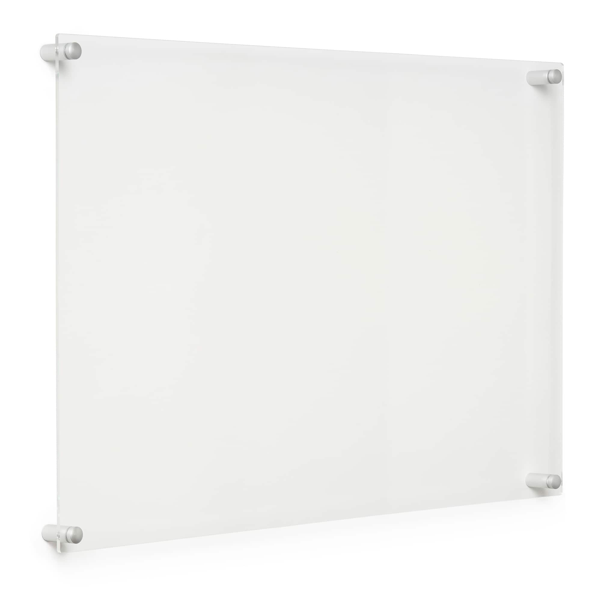 Cool Modern Frames 2 Pack Clear Acrylic Float Frame with Silver Hardware