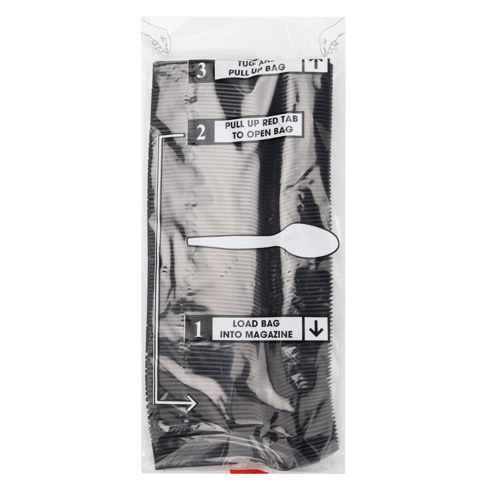 Mind Reader Black Plastic Spoon Dispenser Refills, 100ct.