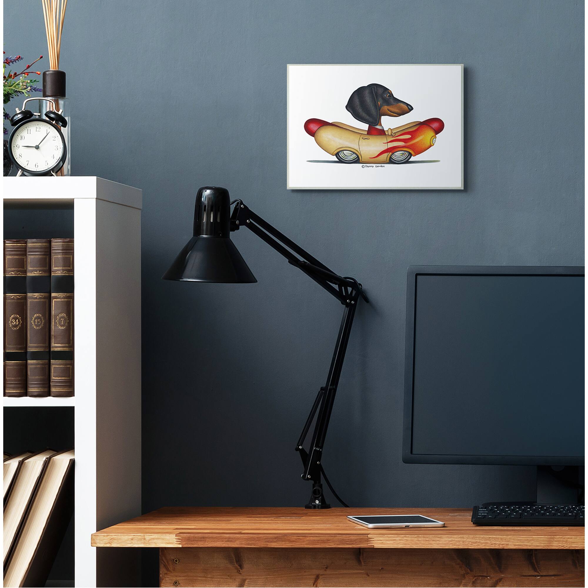 Stupell Industries Dachshund in Weenie Mobile Wall Plaque