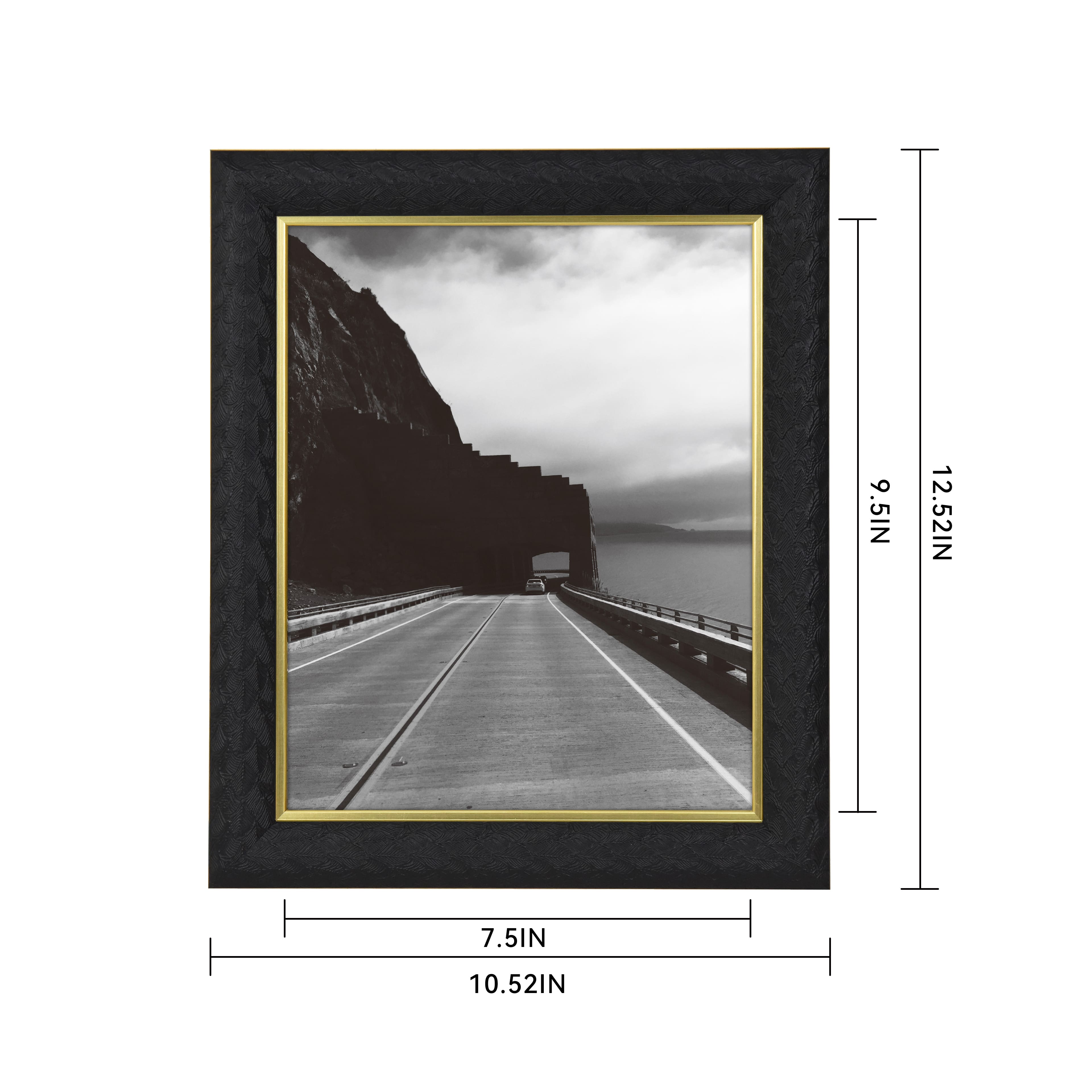 8&#x22; x 10&#x22; Black Textured Tabletop Frame by Studio D&#xE9;cor&#xAE; Treasured Finds