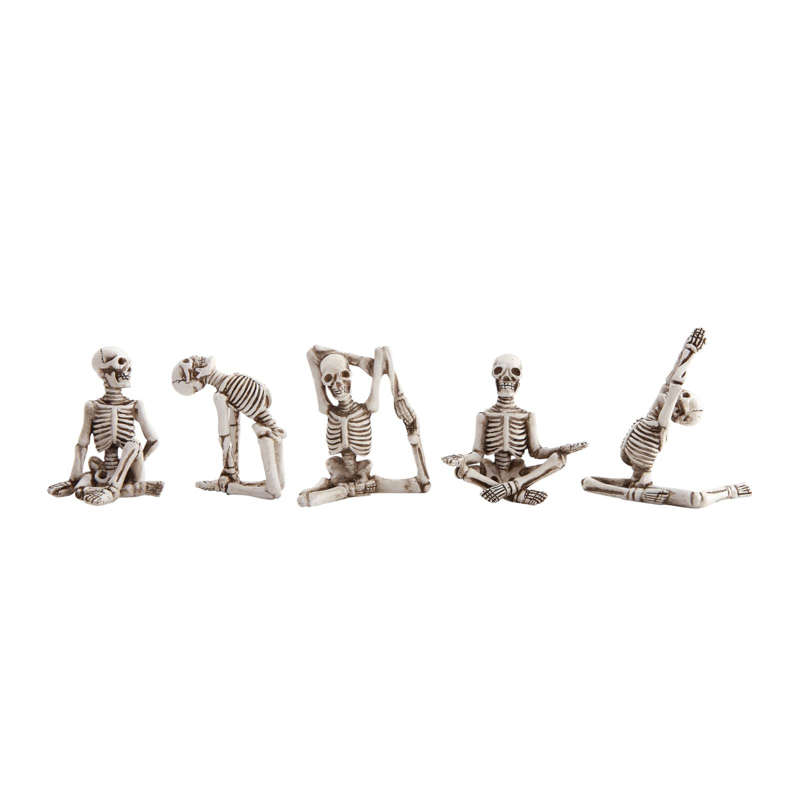 Skeletons in Yoga Pose Set