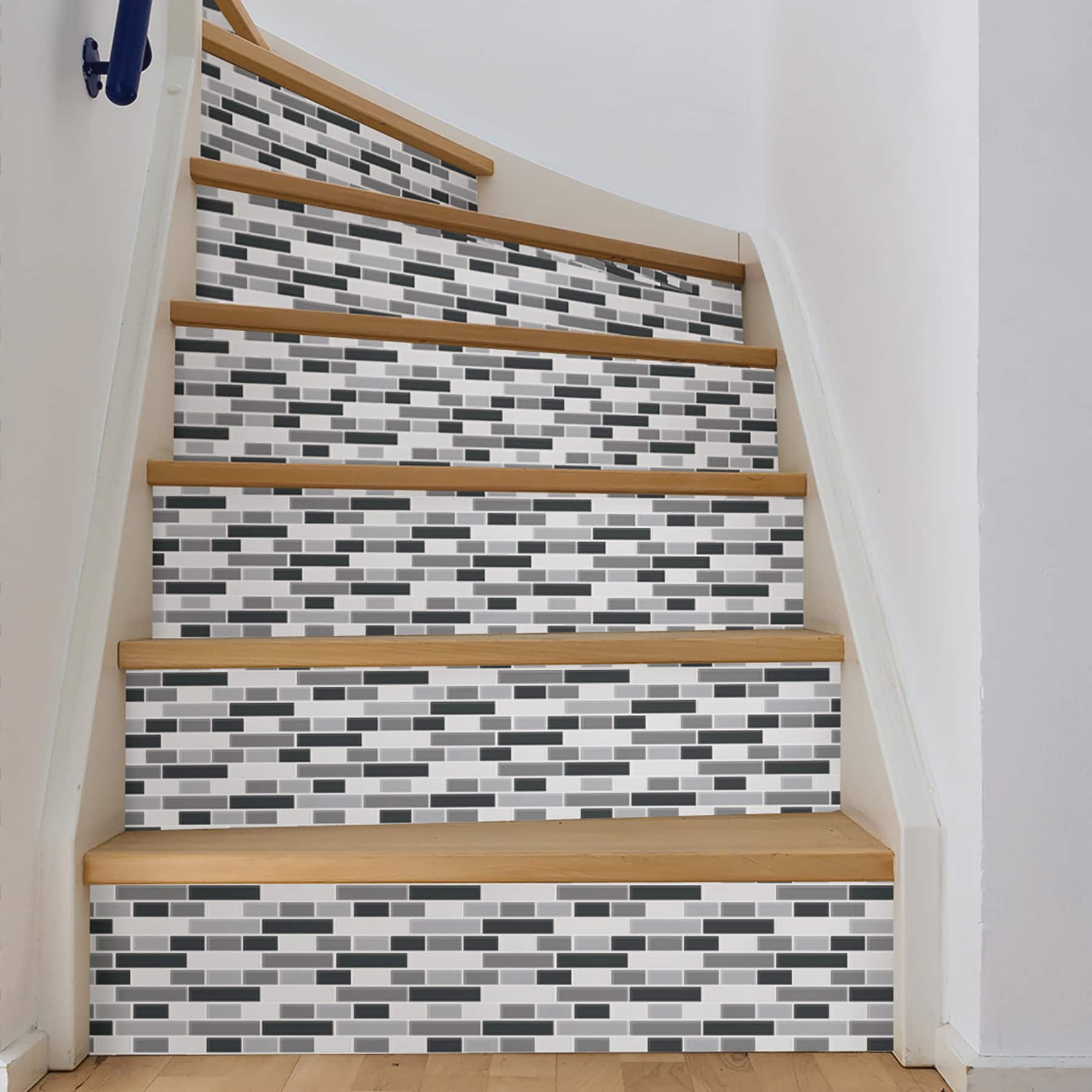 InHome Smoked Glass Peel & Stick Backsplash Tiles