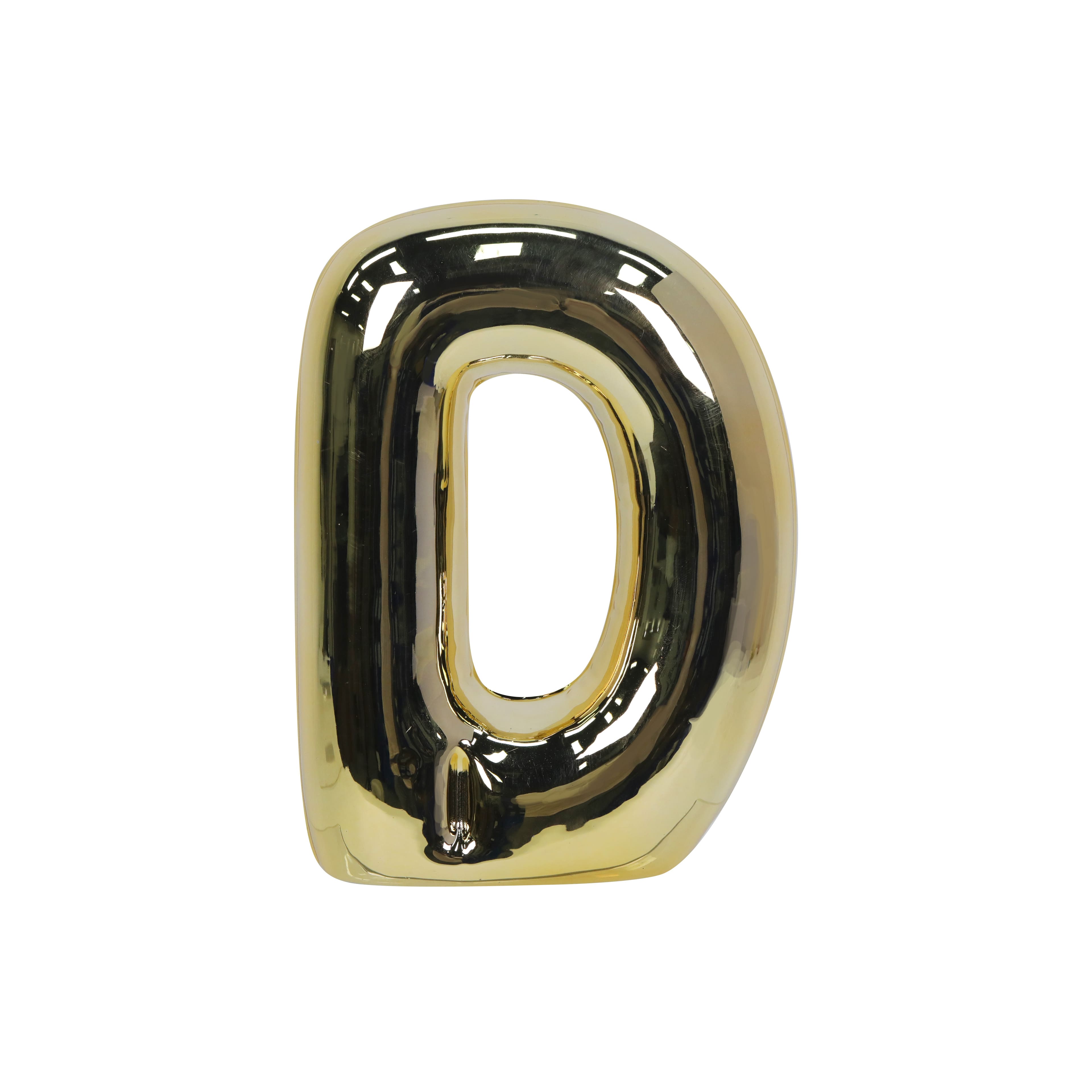 8.5" Gold Bubble Ceramic Monogram Letter by Ashland®