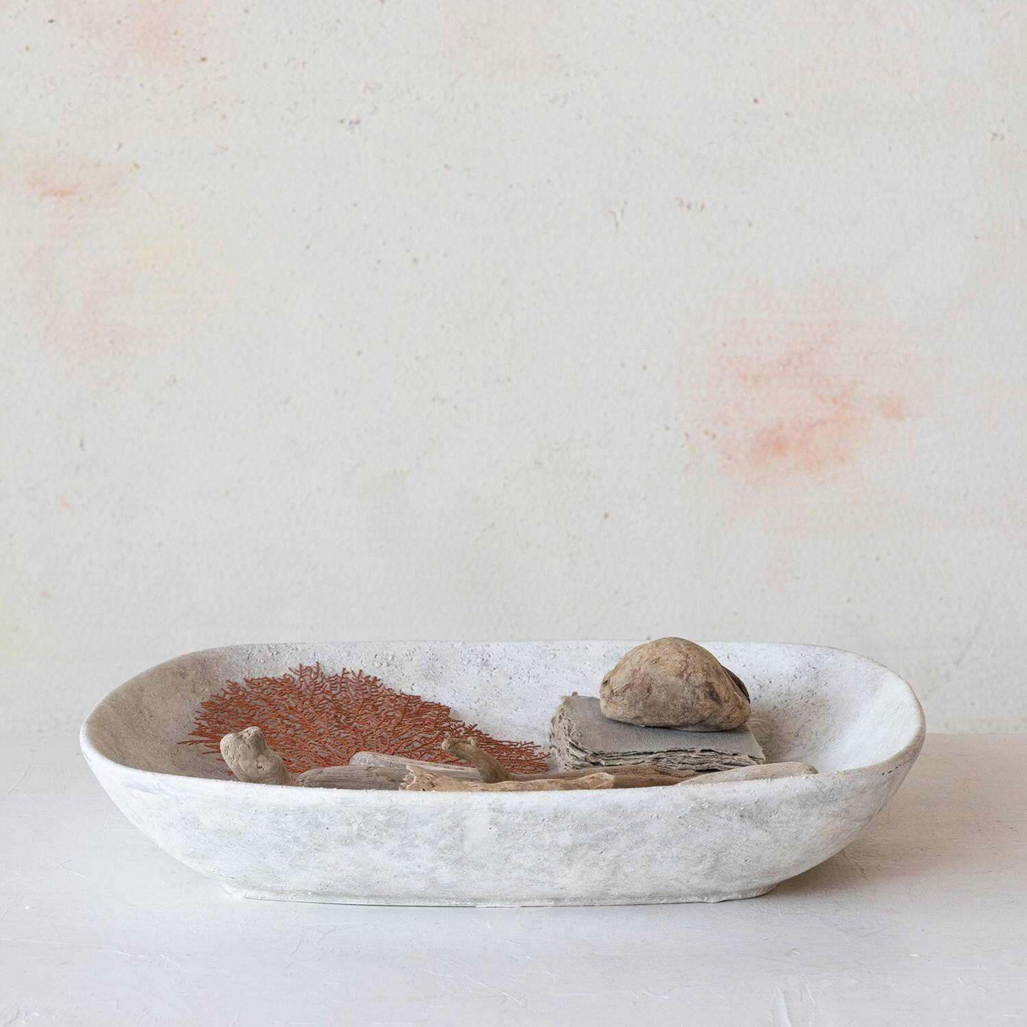Hello Honey&#xAE; 15.25&#x22; Cream Decorative Stoneware Tray