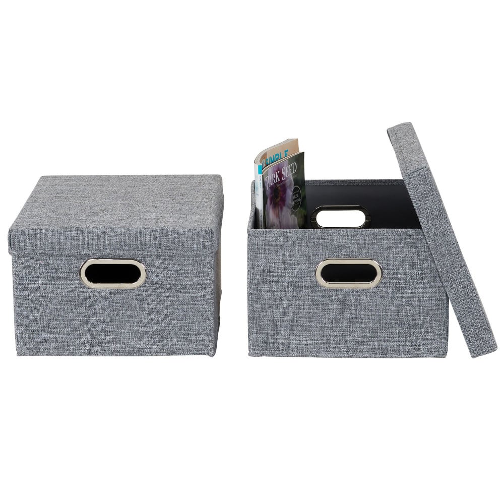 Household Essentials Storage Bins with Lids, 2ct.