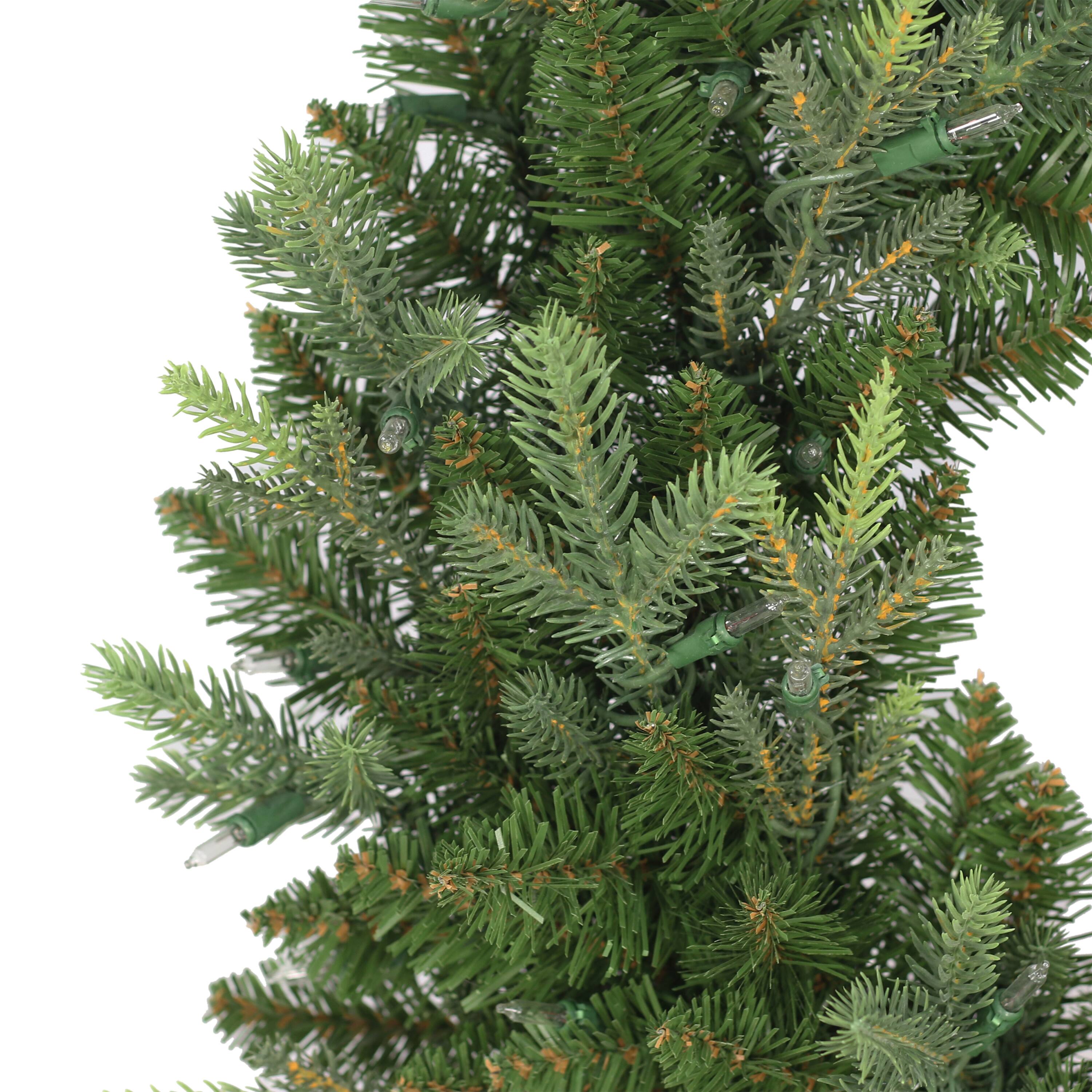 24&#x22; Pre-Lit Balsam Fir Wreath