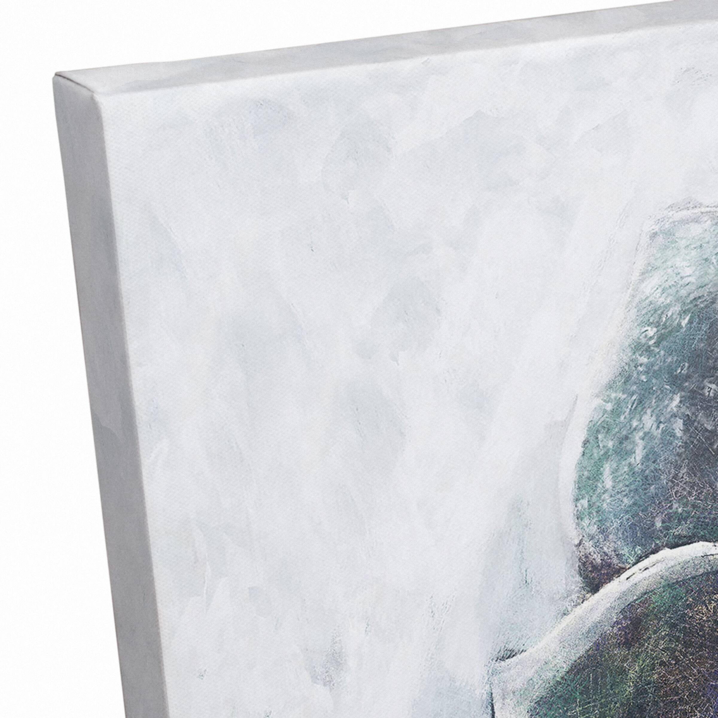 Round Succulent 20" x 20" Canvas Wall Art