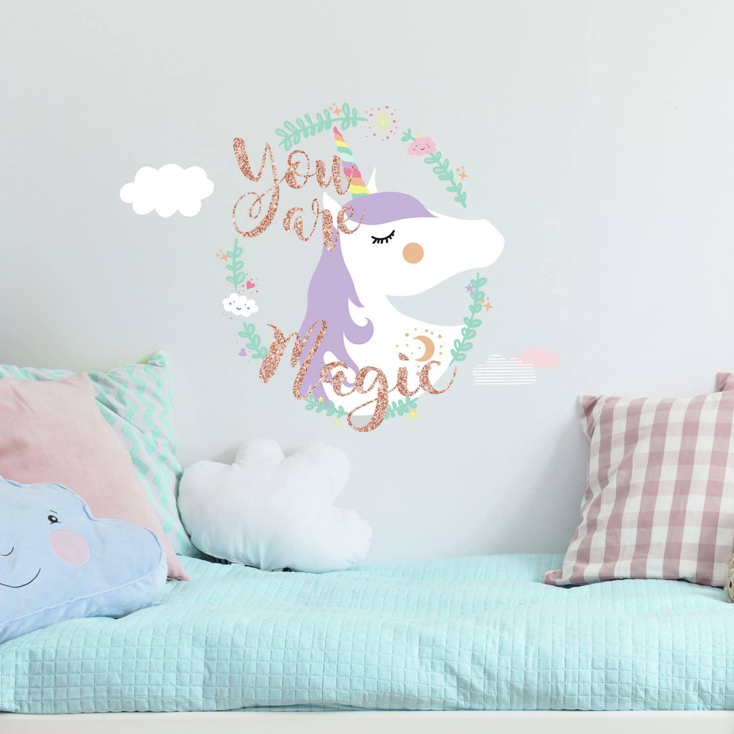 RoomMates Unicorn Magic Peel & Stick Giant Wall Decals