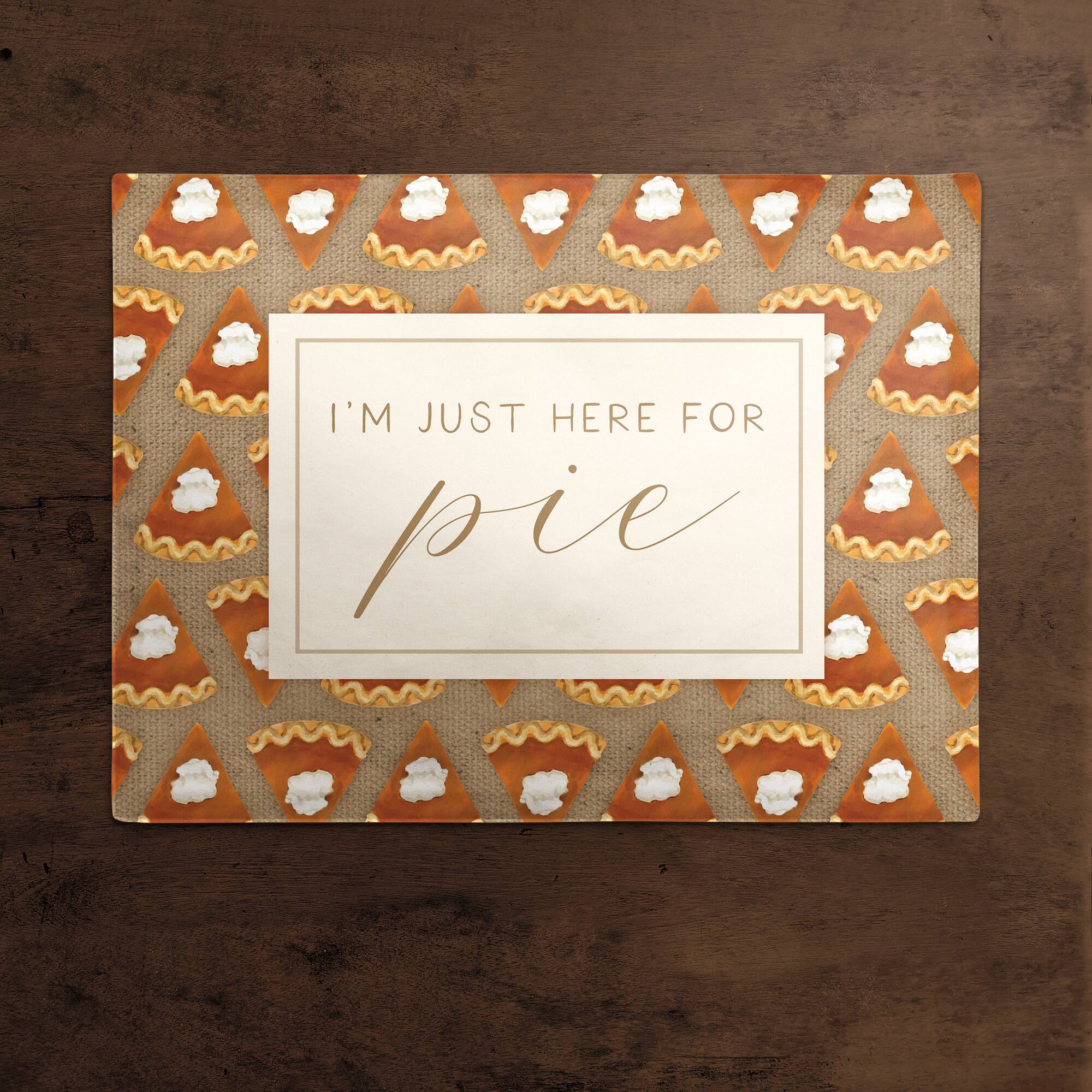 Here For Pumpkin Pie Poly Twill Placemat