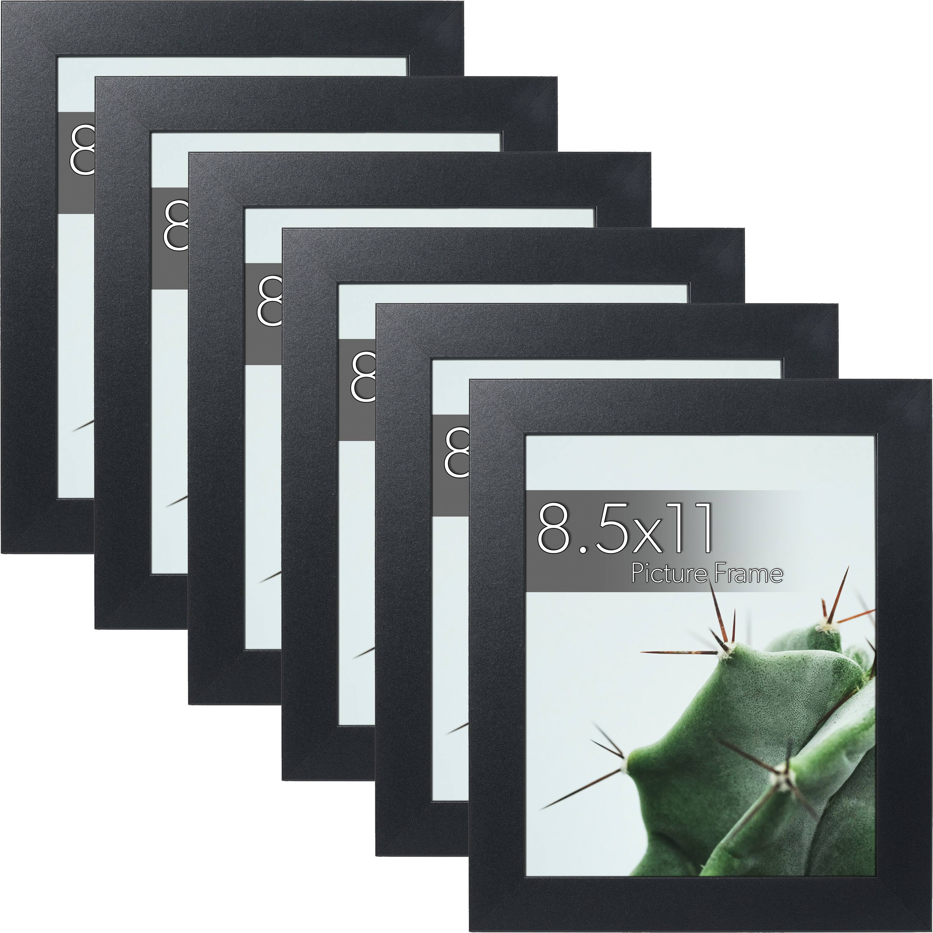 WallsThatSpeak Black Picture Frame with Easel and Glass, 6ct.