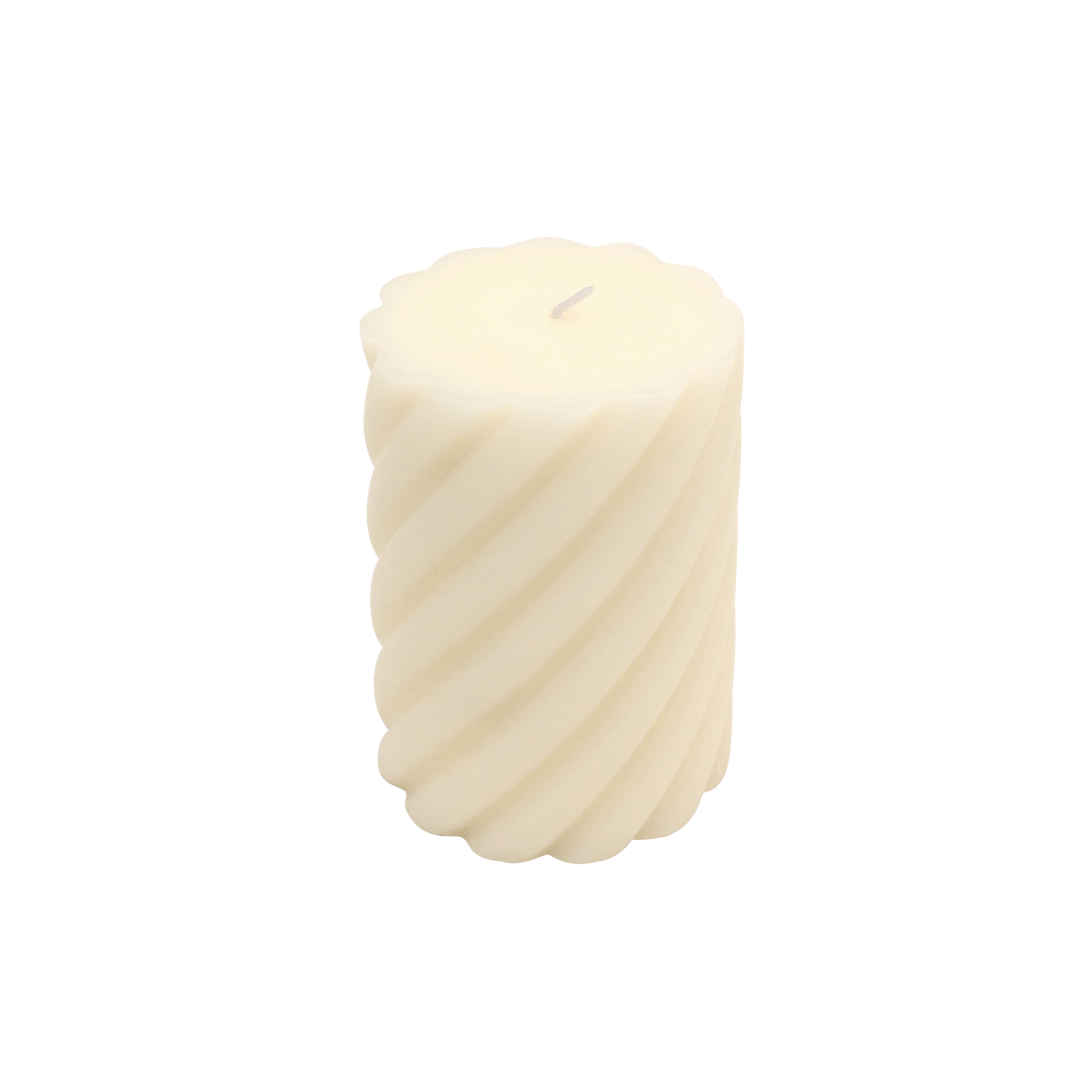 Lightly Fragranced Twist Pillar Candle by Ashland&#xAE;