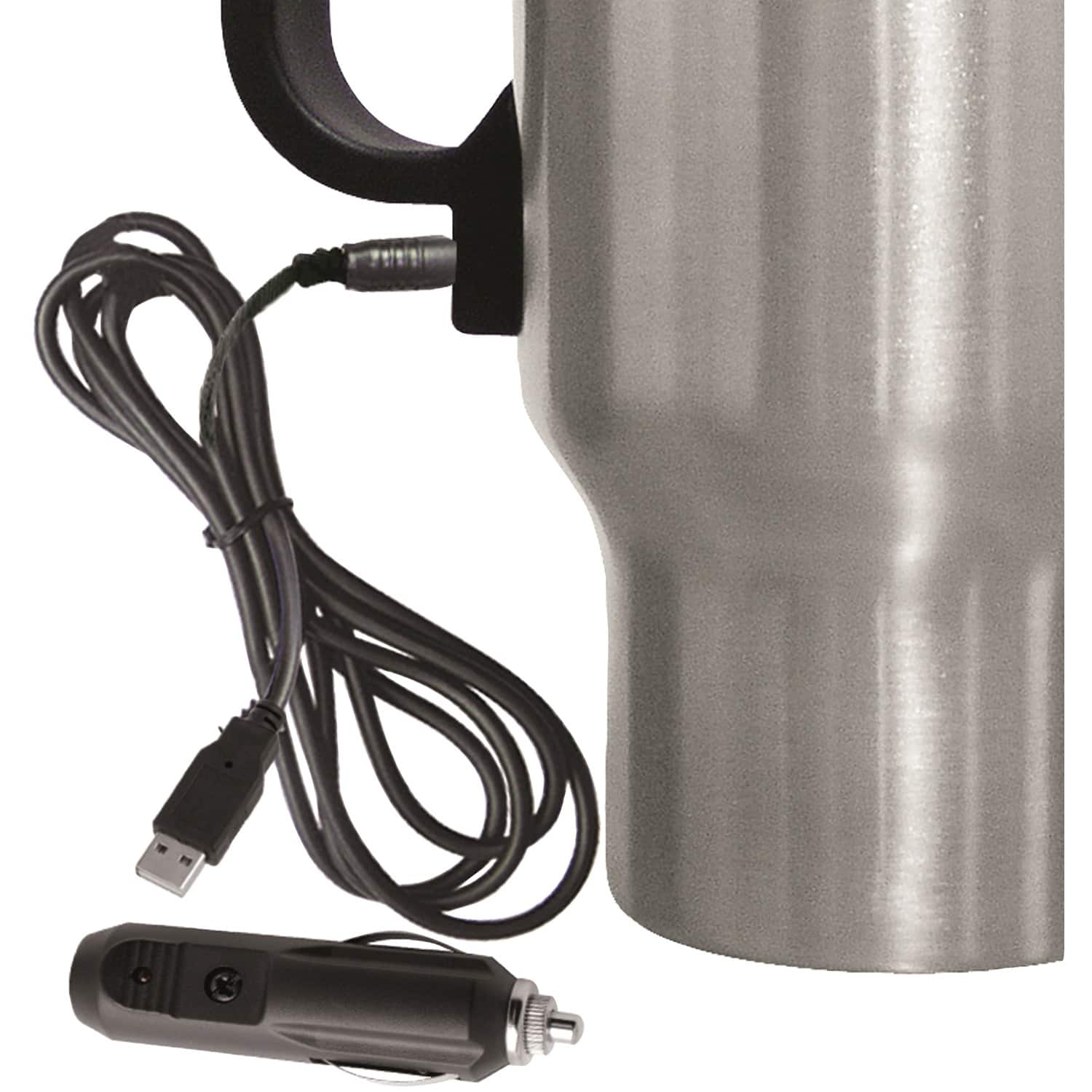 Brentwood 16oz. Stainless Steel Heated Travel Mug