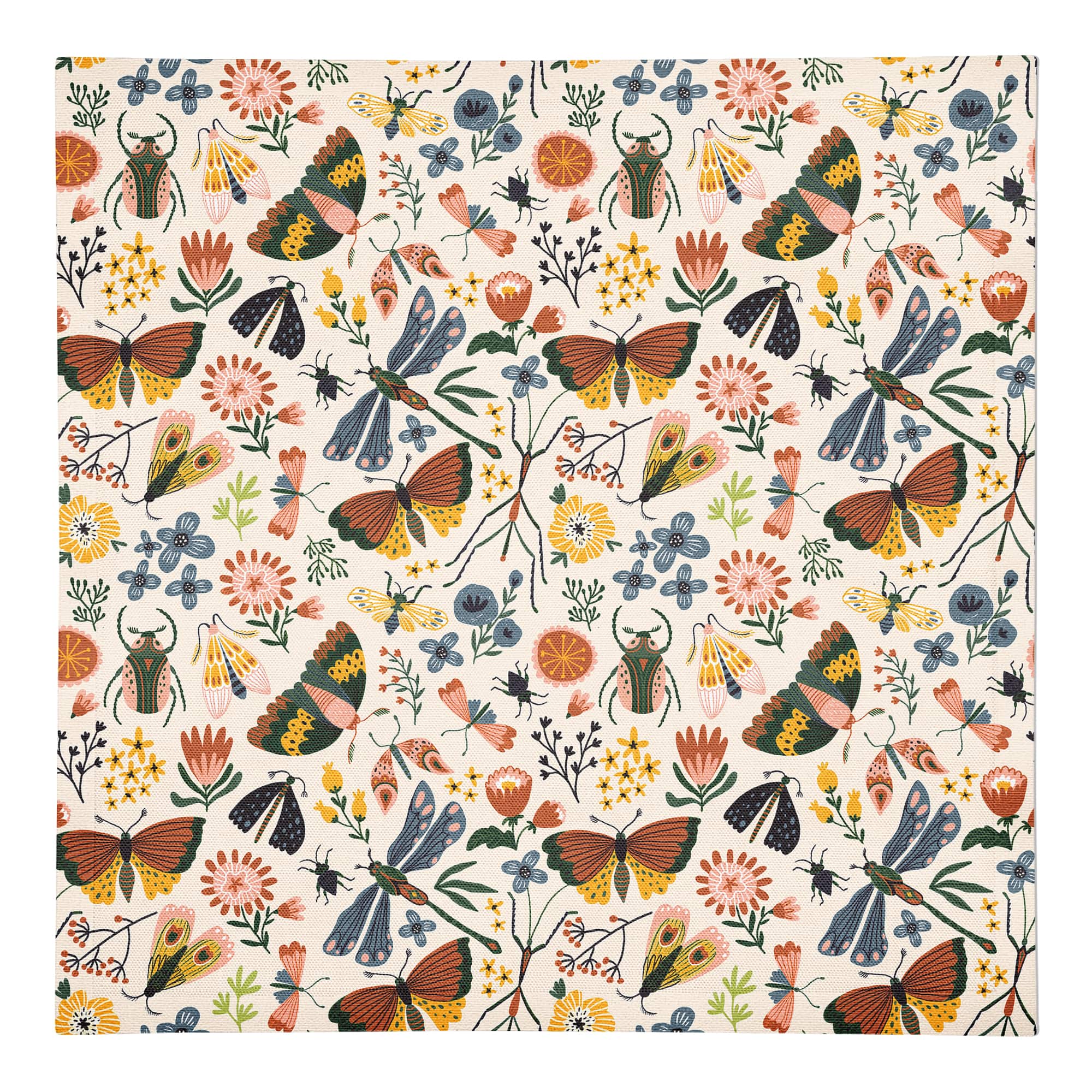 Bug Collection 10" x 10" Cotton Twill Napkin