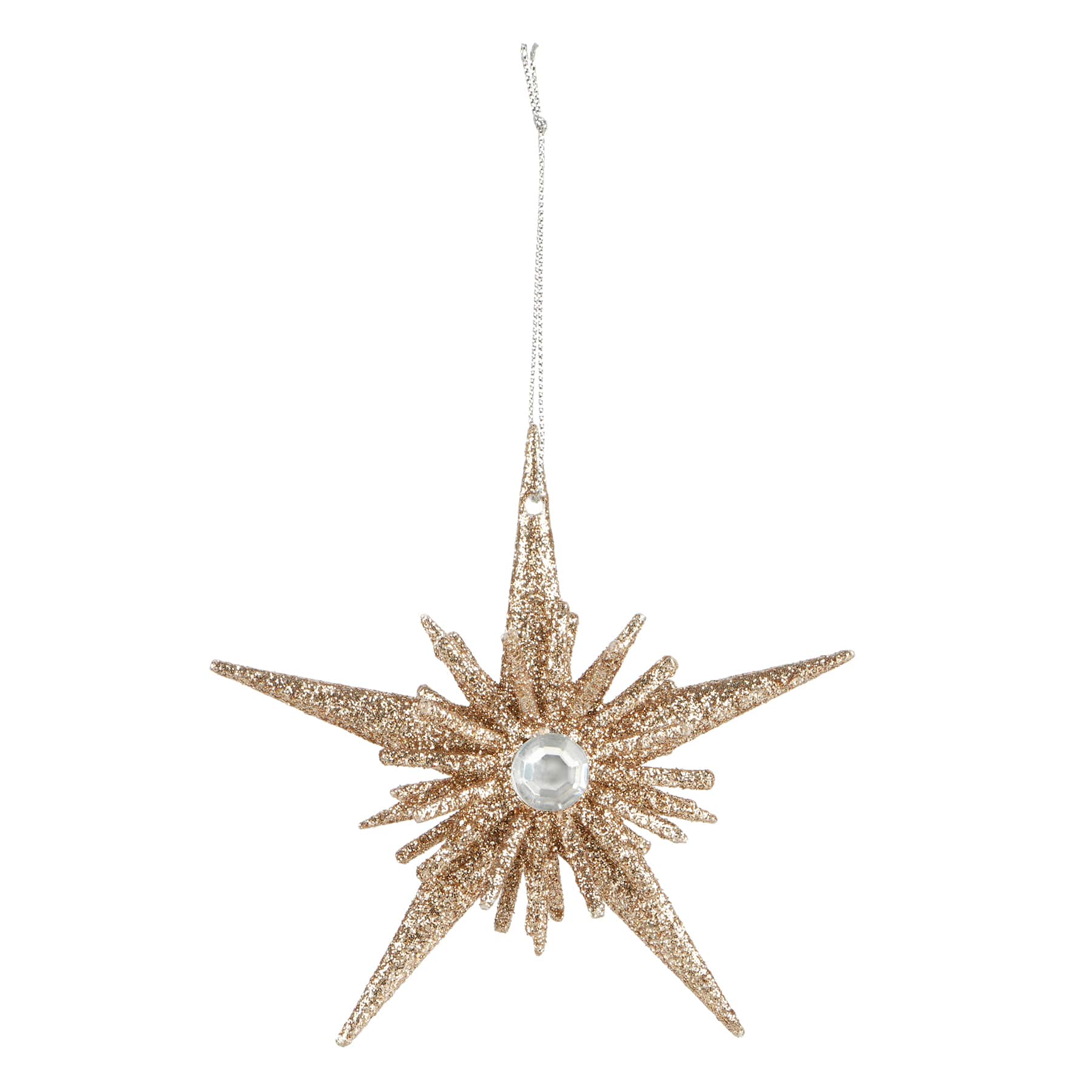 Ornement d&#x2019;&#xE9;toile scintillante champagne de 11,9 cm d&#x2019;Ashland