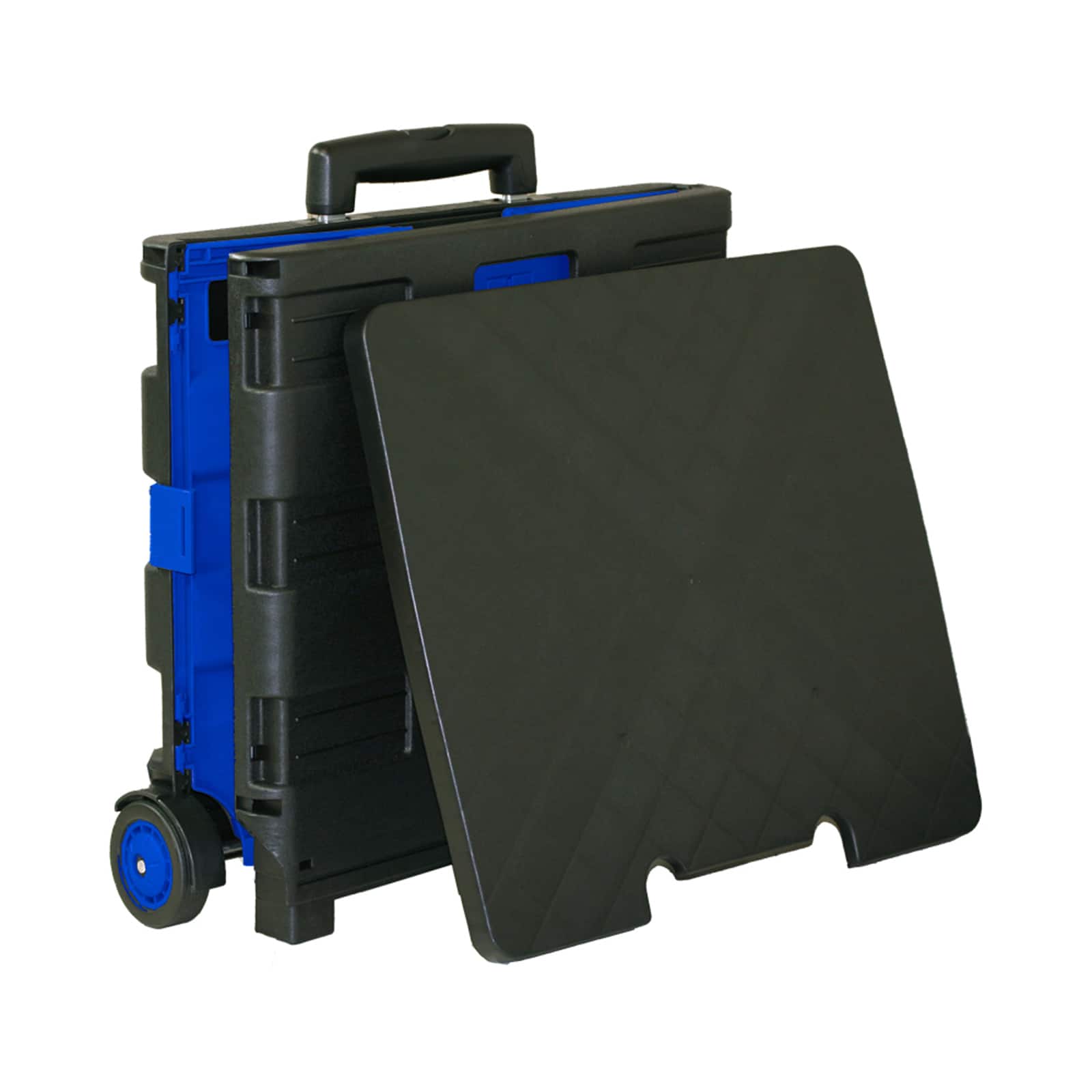 BAZIC® Folding Cart on Wheels with Lid Cover