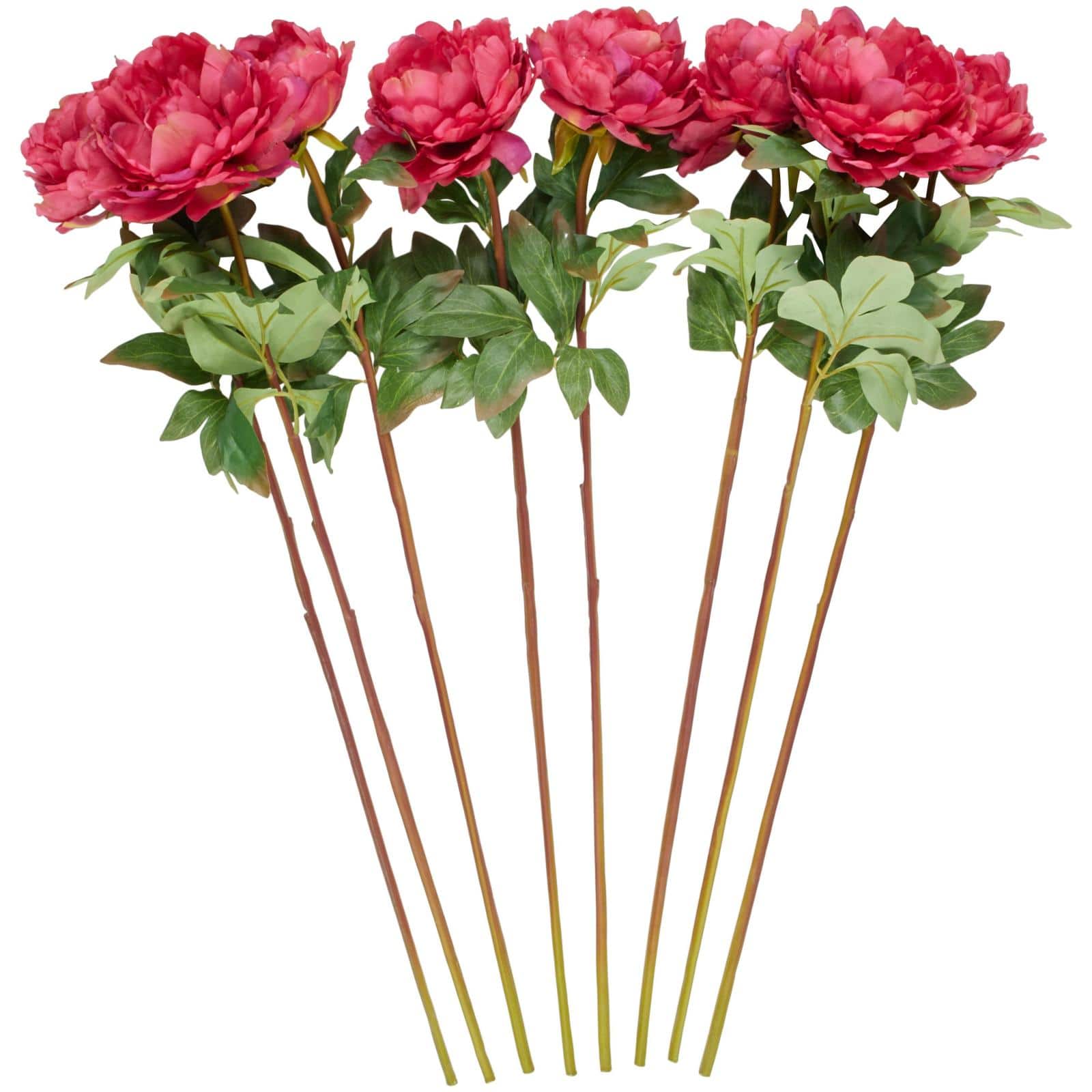 32" Pink Peony Artificial Flower Stem, 8ct.