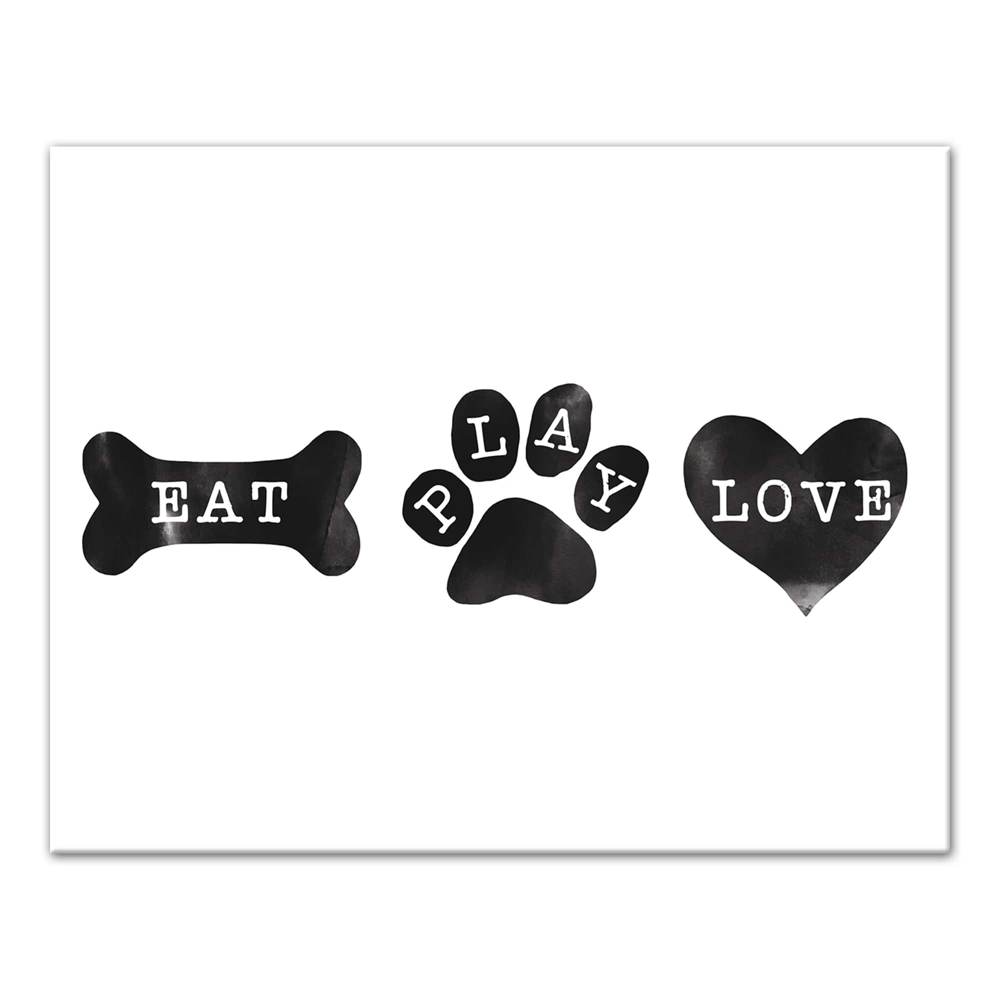 Eat Play Love Canvas Wall Art