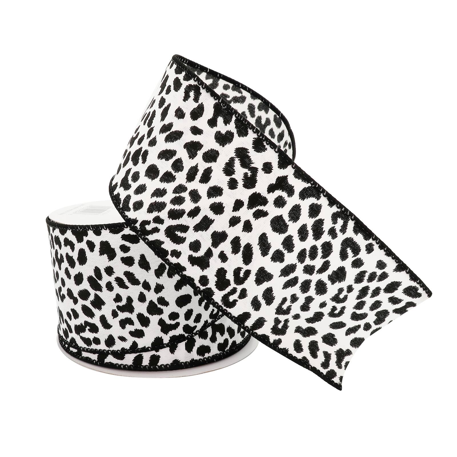 2.5&#x22; Faux Cotton Wired Leopard Ribbon by Celebrate It&#x2122;