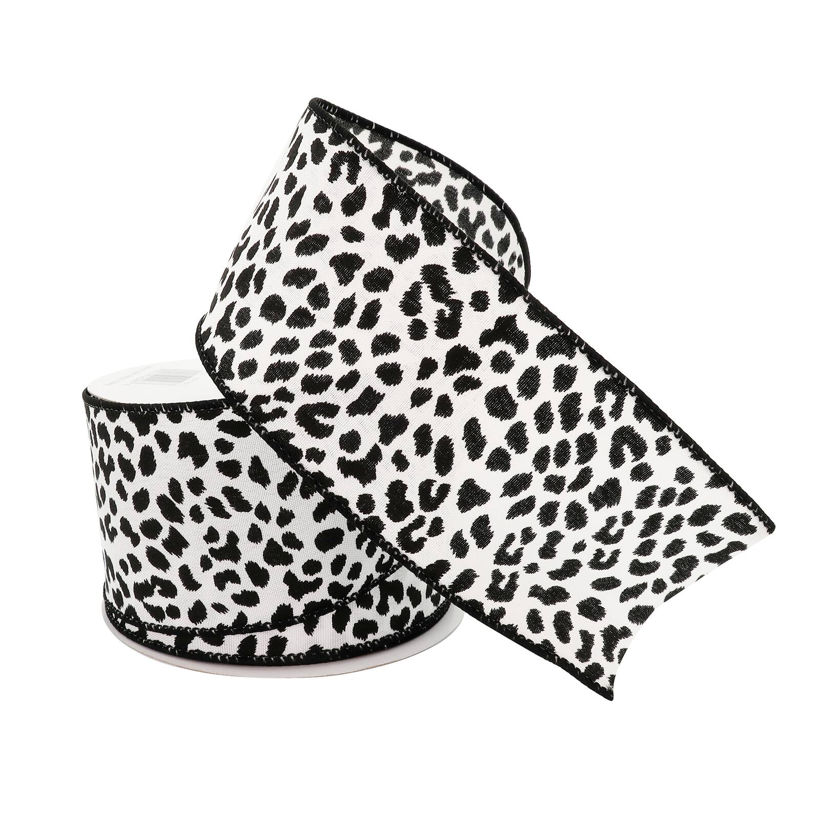 12 Pack: 2.5" x 25ft. Faux Cotton Wired Leopard Ribbon by Celebrate It™