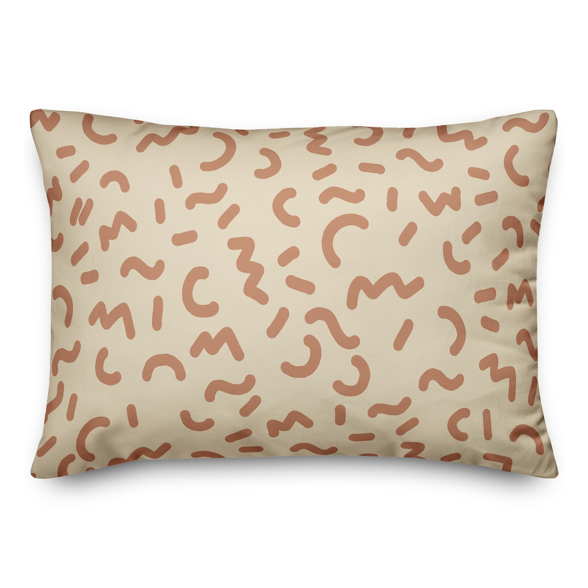 Funky Squiggles Throw Pillow 14&#x22; x 20&#x22;