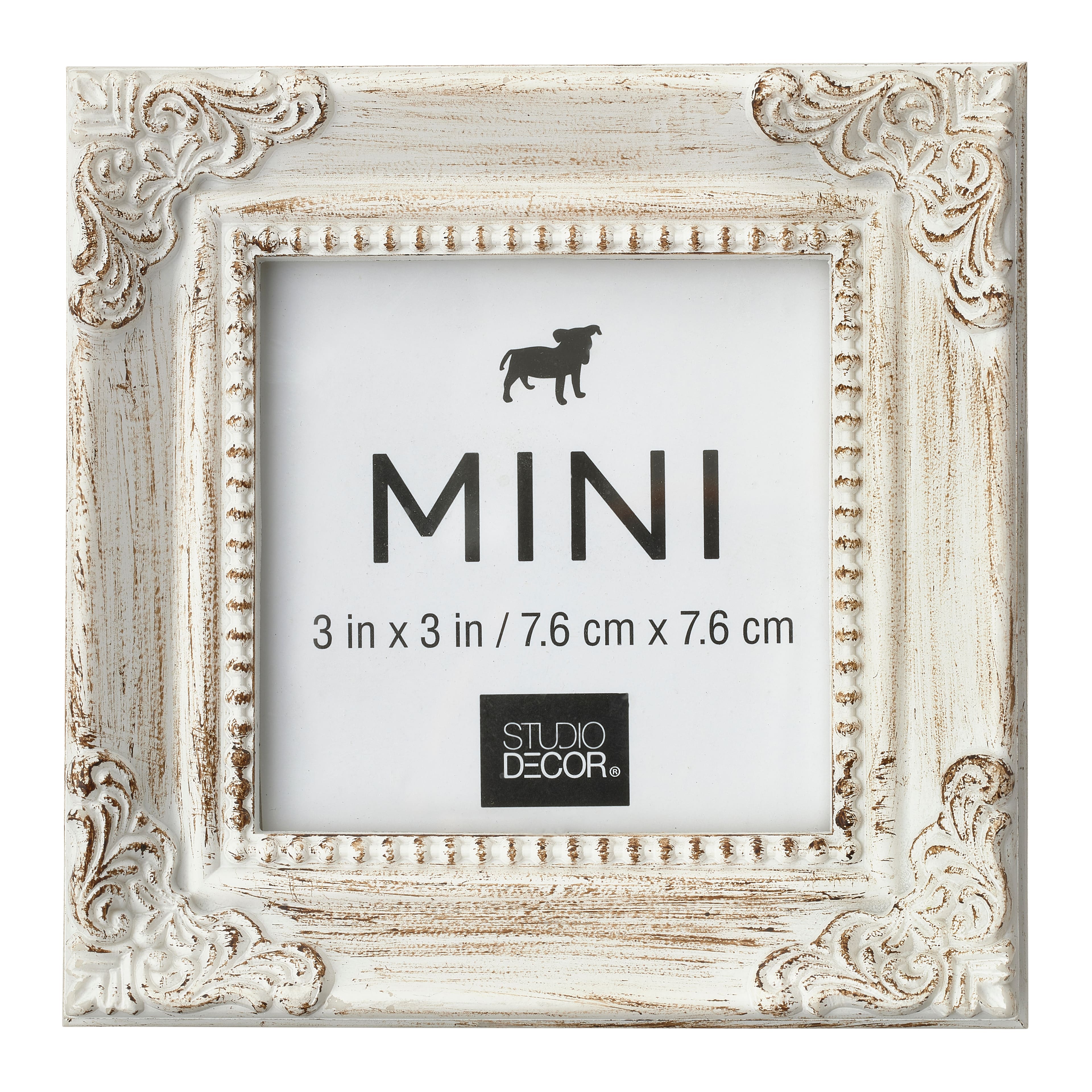 White Leaf Corner Accents Mini Frame by Studio Décor®