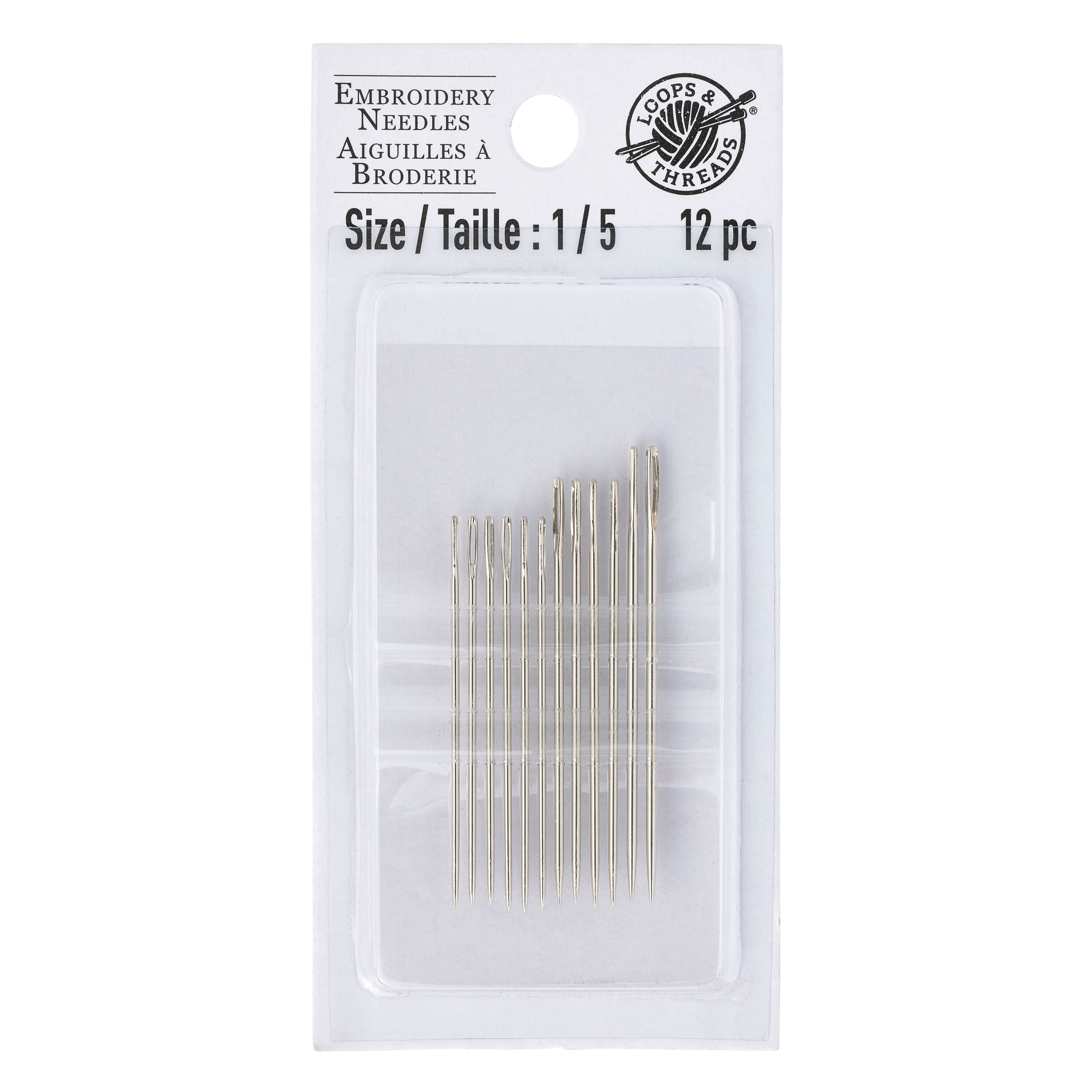 Loops & Threads Embroidery Needles, 1/5 | Michaels